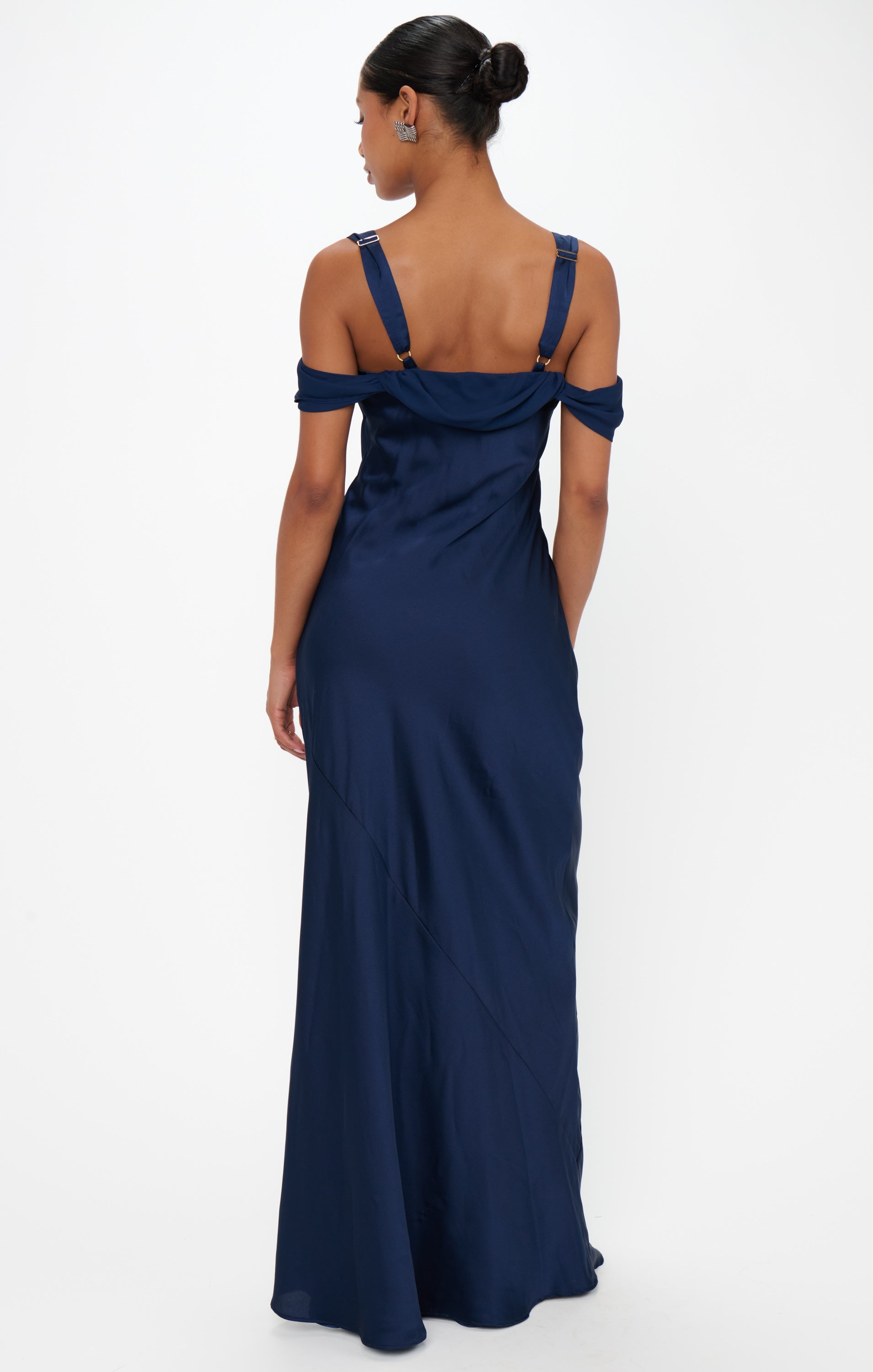 Bella Maxi Dress ~ Midnight Navy Luxe Satin