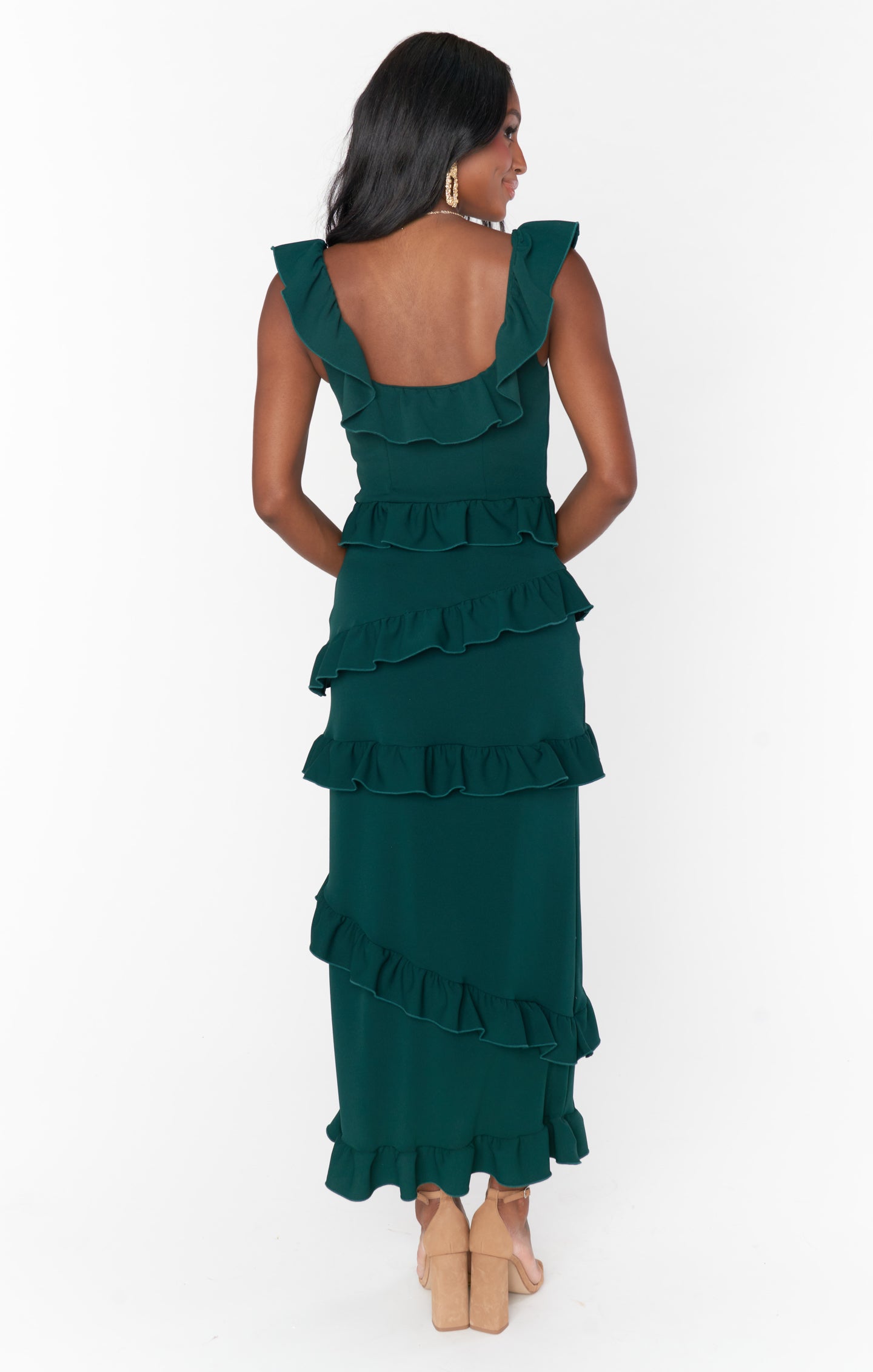 Greta Dress ~ Emerald Stretch