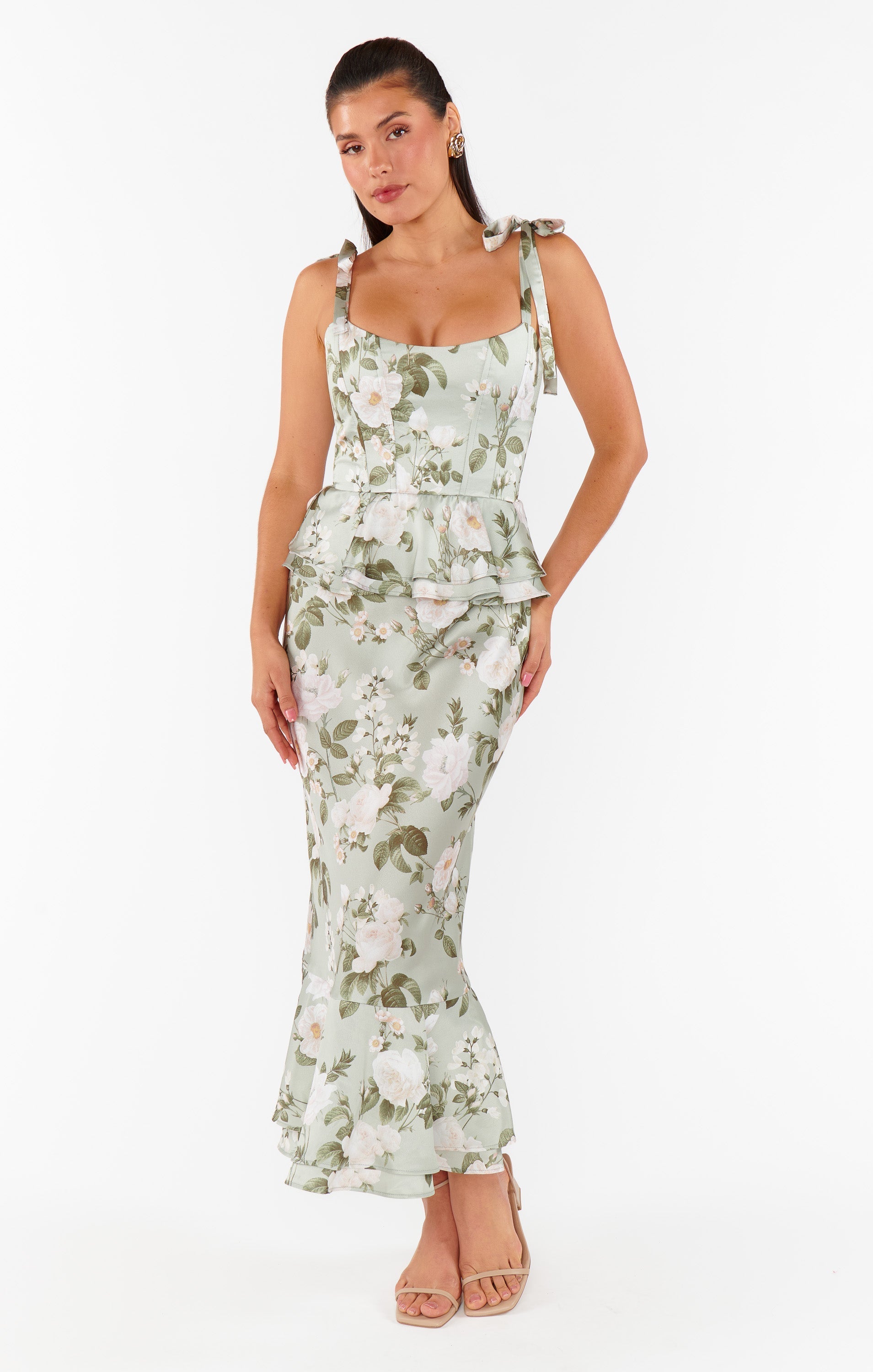 Pauline Peplum Dress ~ Secret Garden