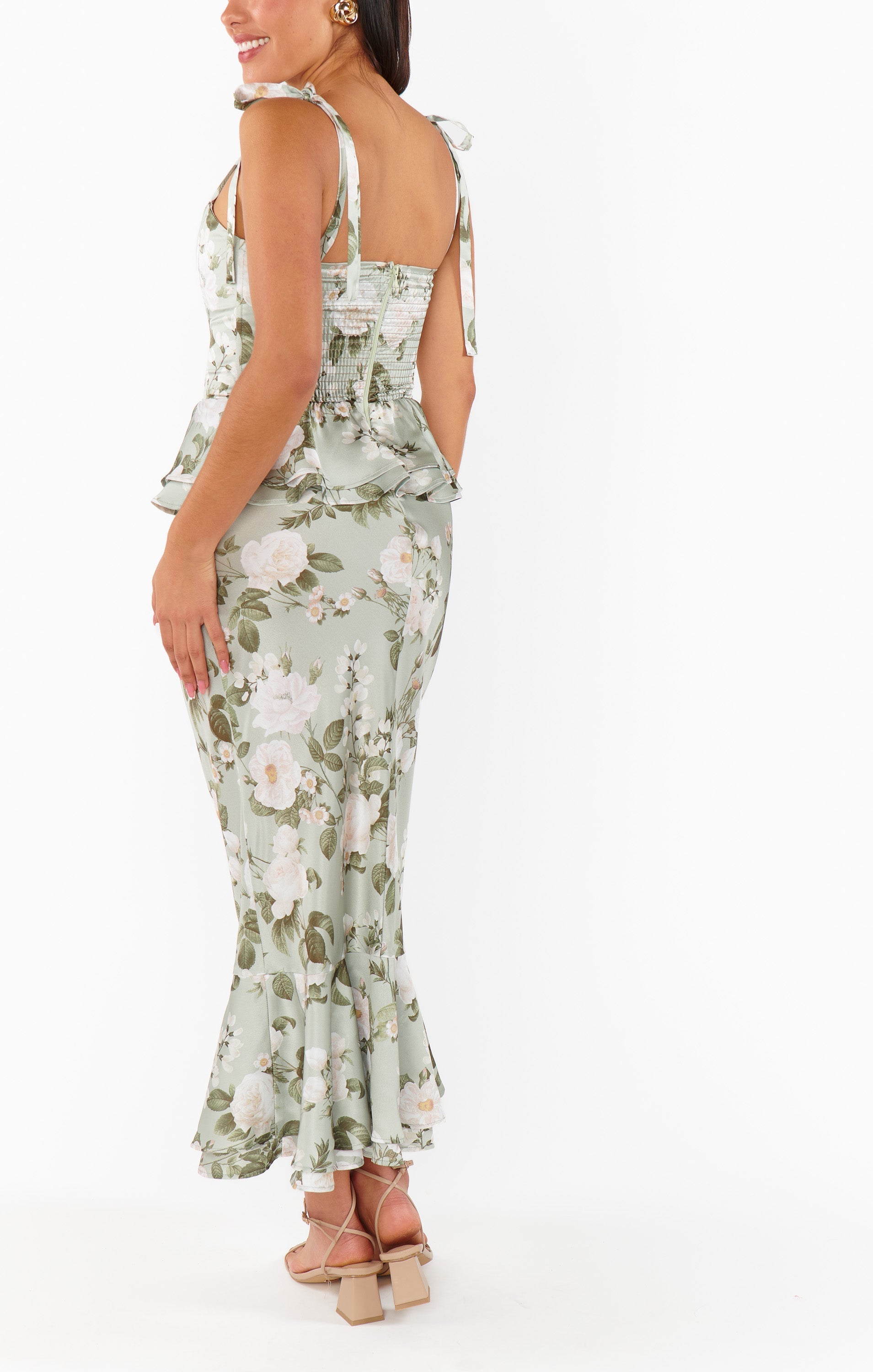 Pauline Peplum Dress ~ Secret Garden