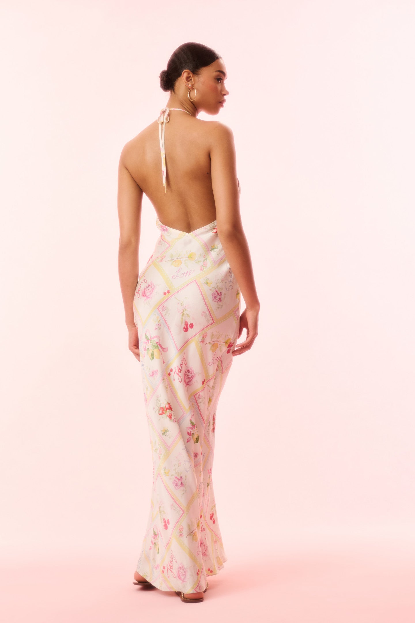 Brynthe Silk-Blend Fruit Print Dress