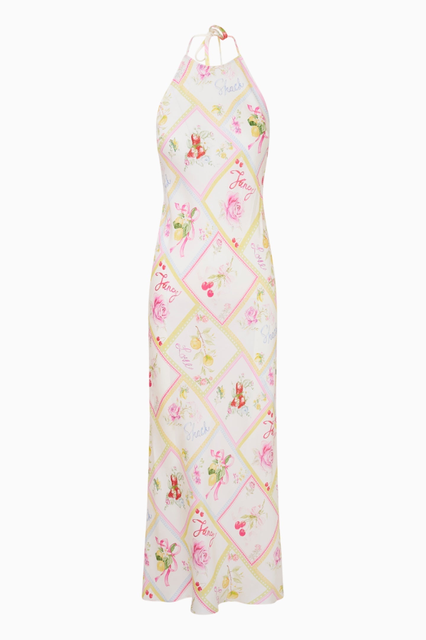 Brynthe Silk-Blend Fruit Print Dress