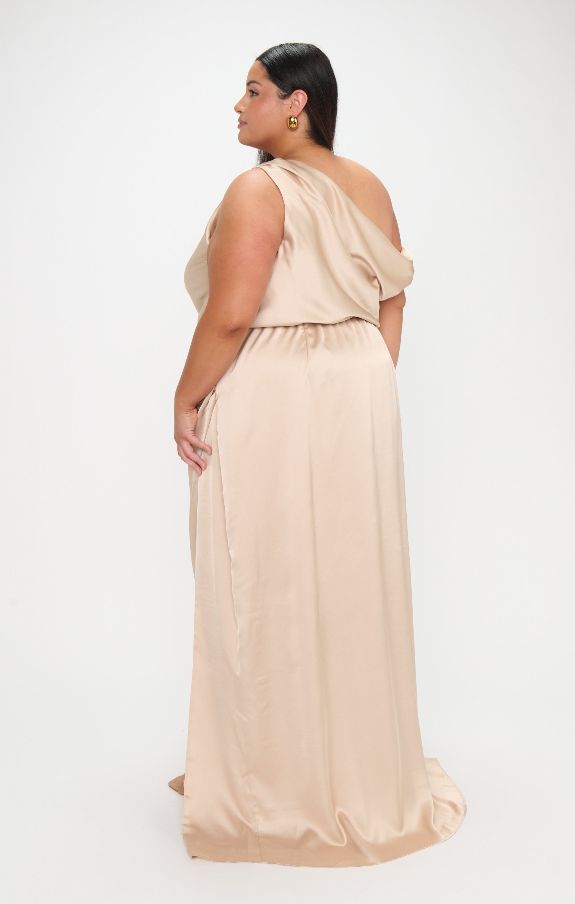 Jodie Dress ~ Champagne Luxe Satin