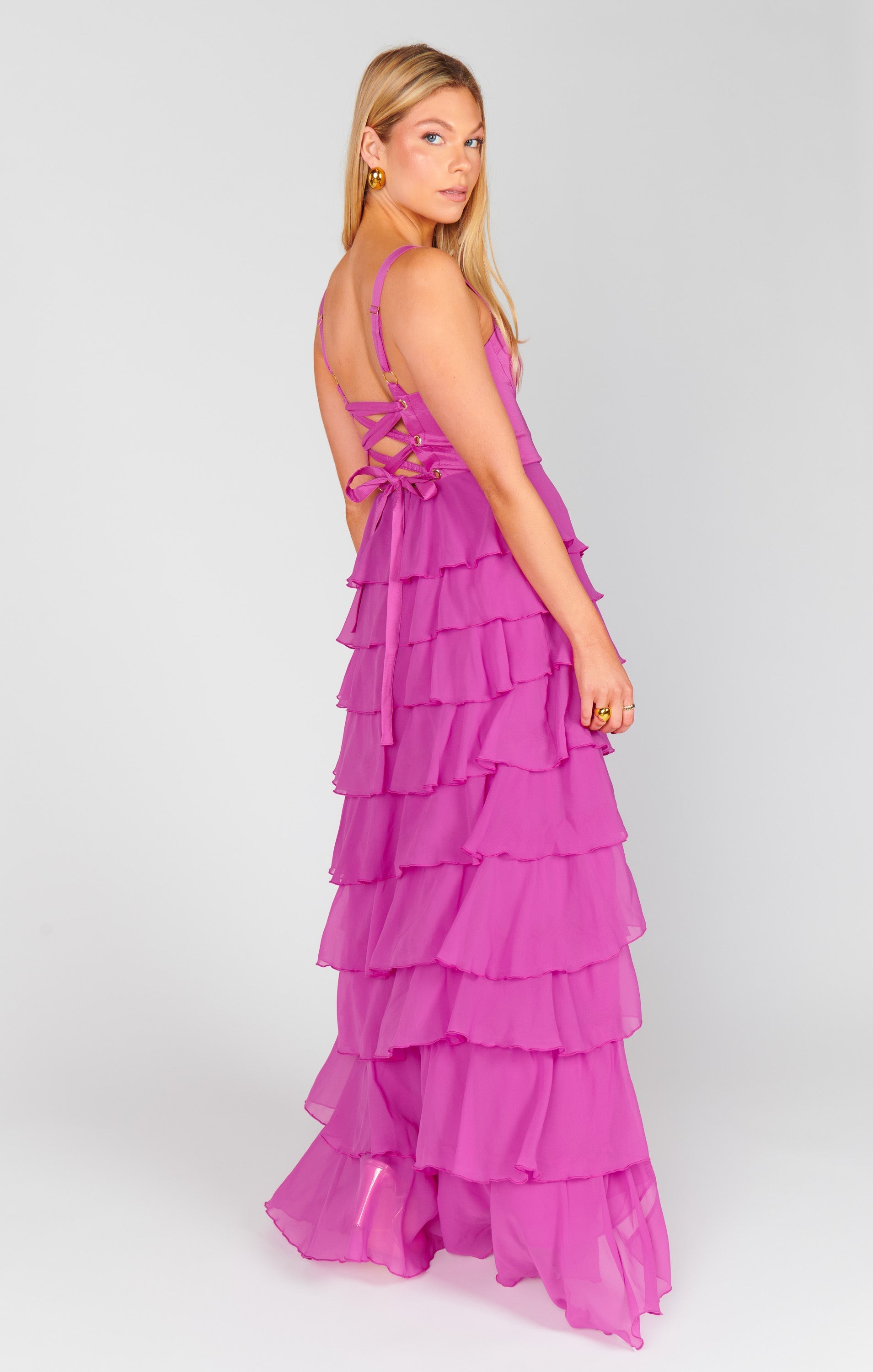 Katarina Maxi Dress ~ Magenta Majesty