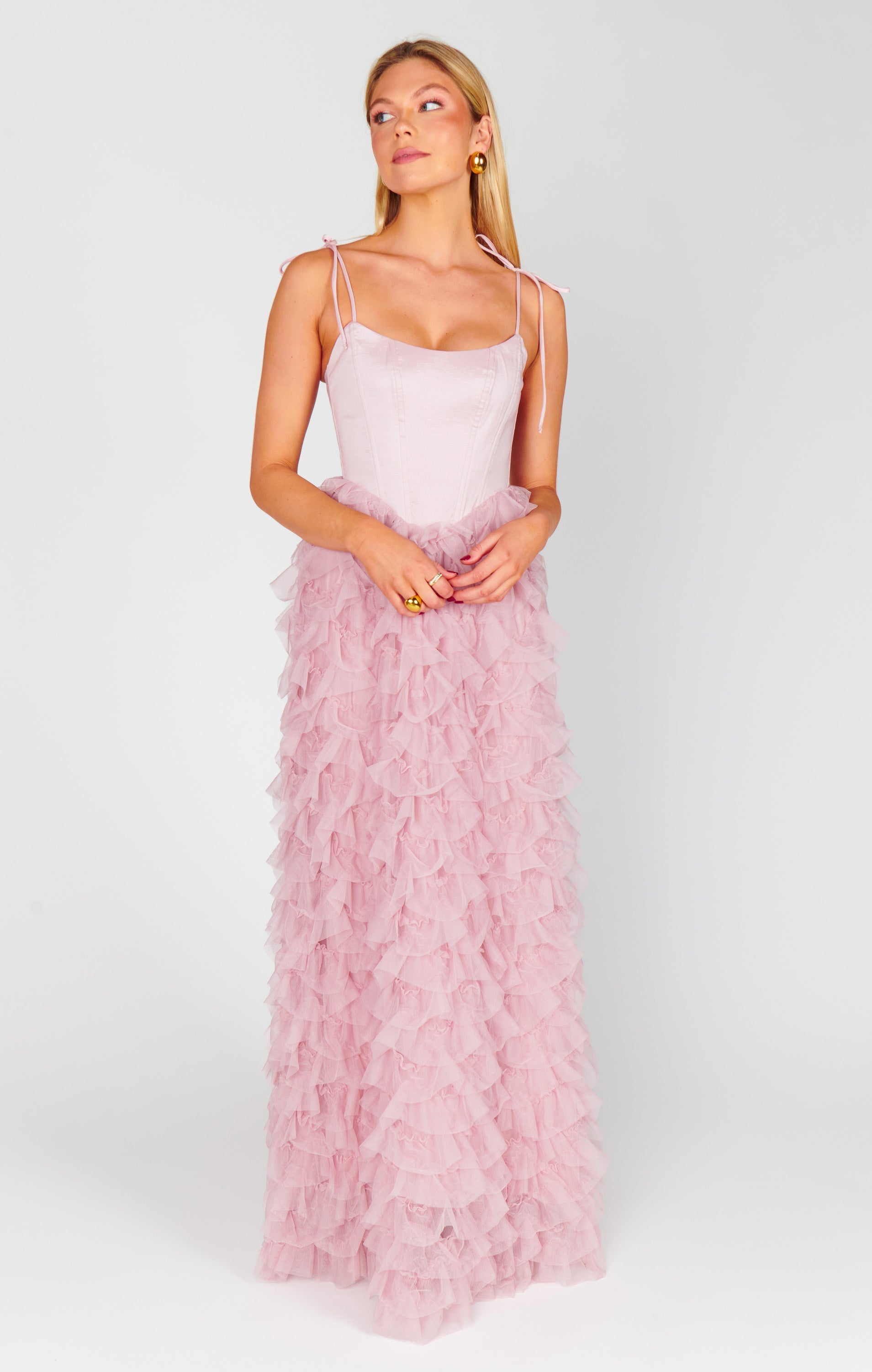 Francesca Maxi Dress ~ Ballet Slipper Ruffle Tulle