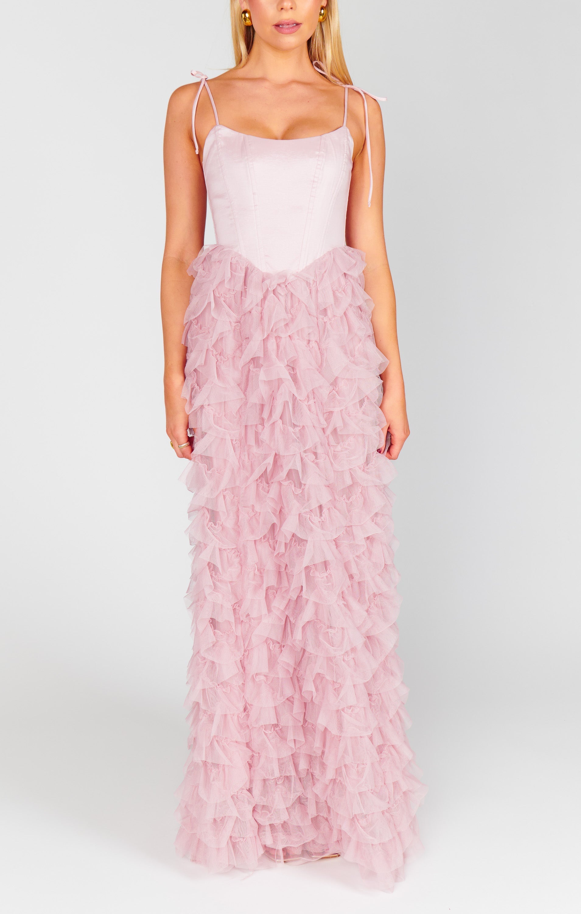 Francesca Maxi Dress ~ Ballet Slipper Ruffle Tulle