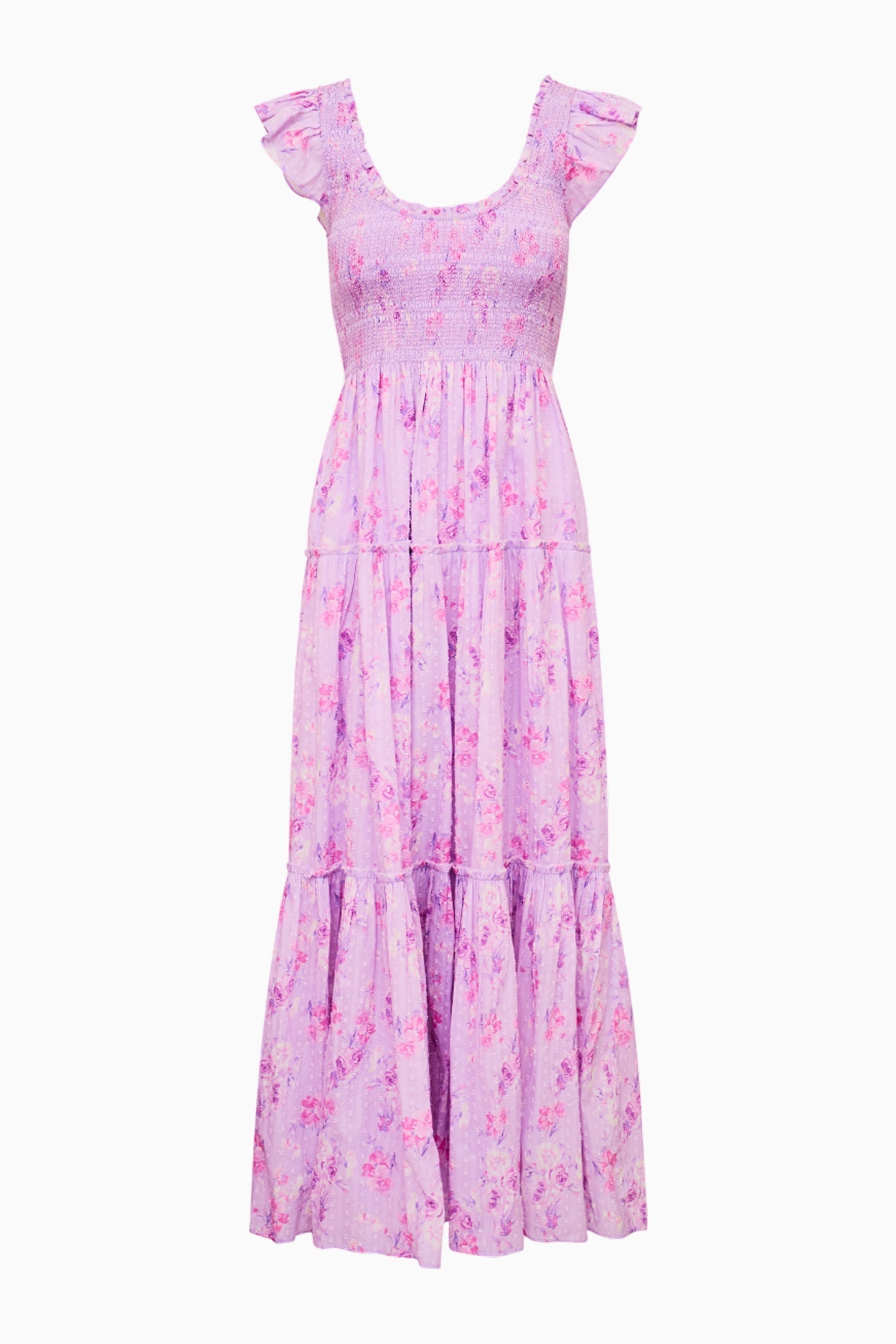 Chessie Heirloom Print Cotton Maxi Dress