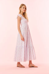 Chessie Cotton Floral Maxi Dress