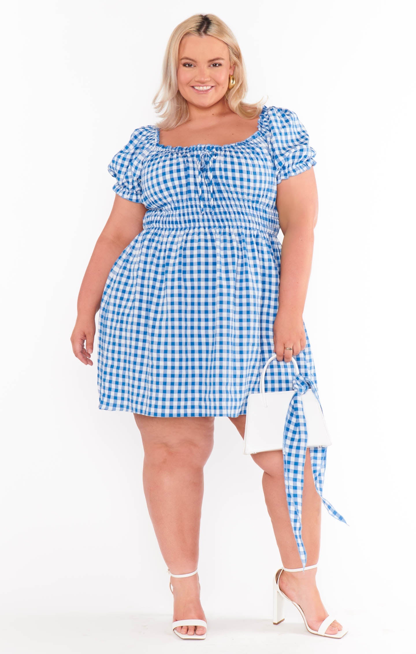 Esme Mini Dress ~ Blue Bounty Gingham