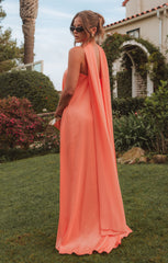 Tinsley Tube Dress ~ Cantaloupe Light Taffeta