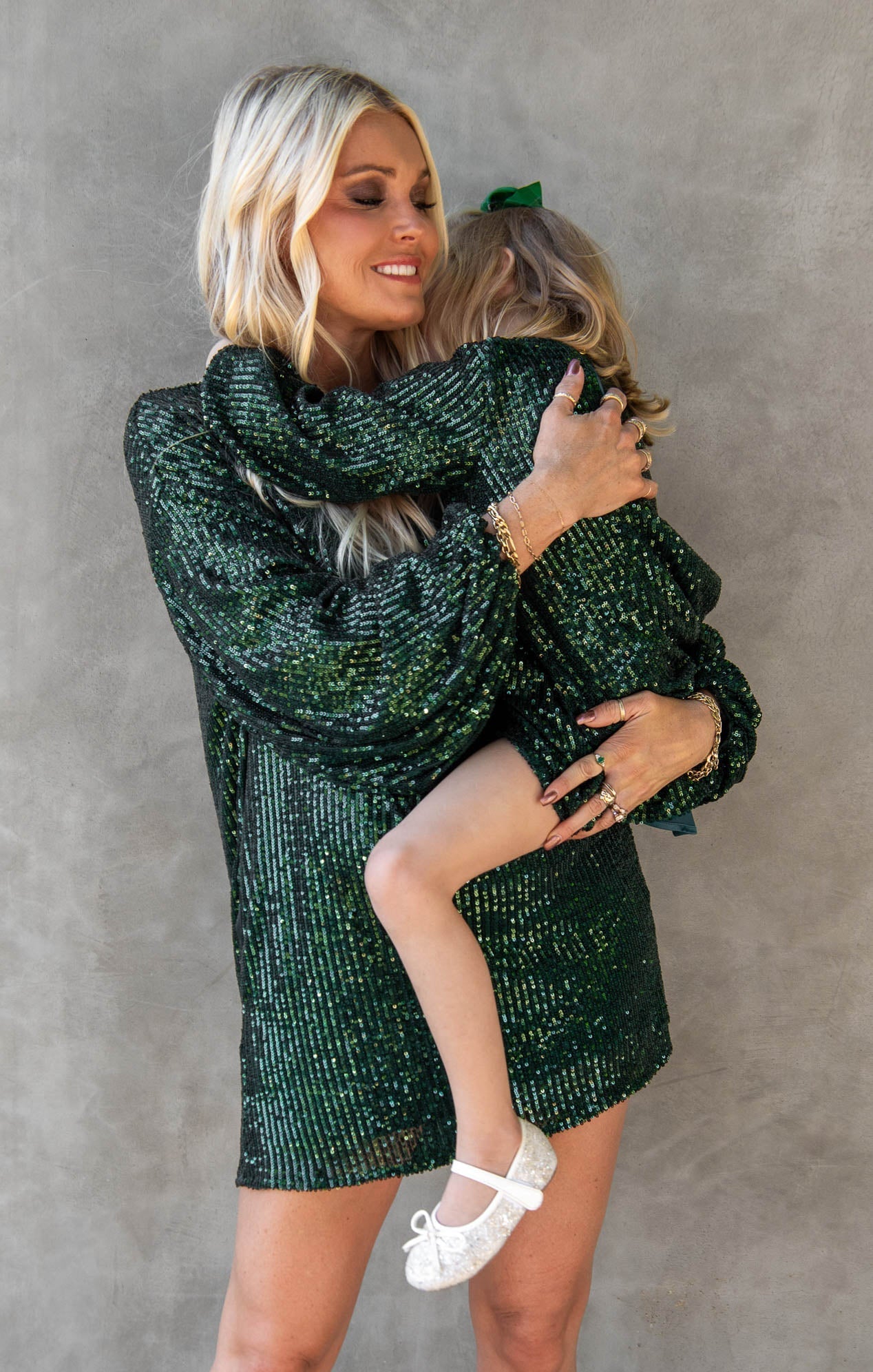 Sure Thing Mini Dress ~ Emerald Sequins