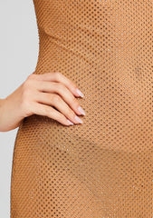 Shilo Embellished Silk Dress