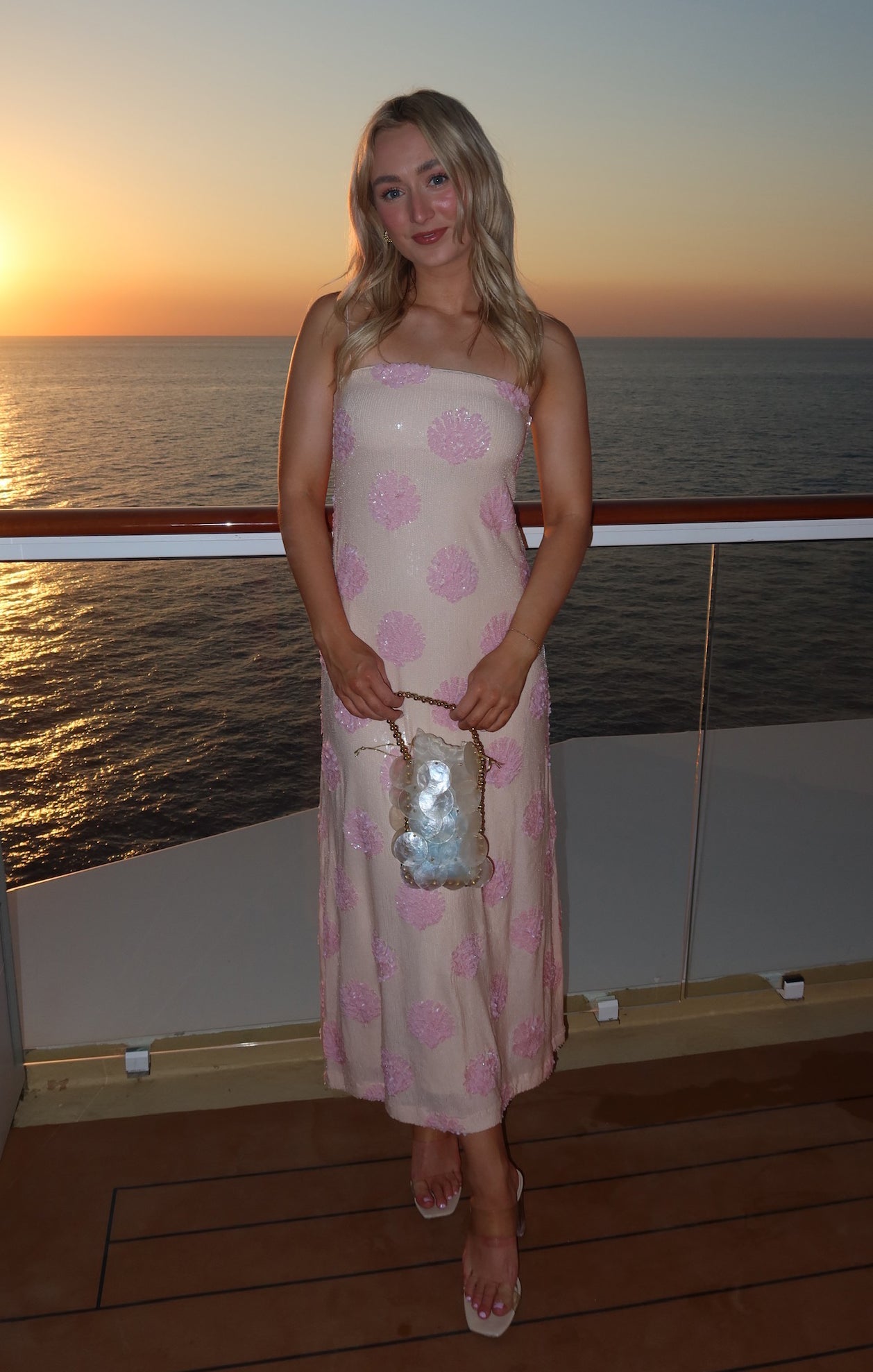 Lizzy Midi Dress ~ Shell Sequins