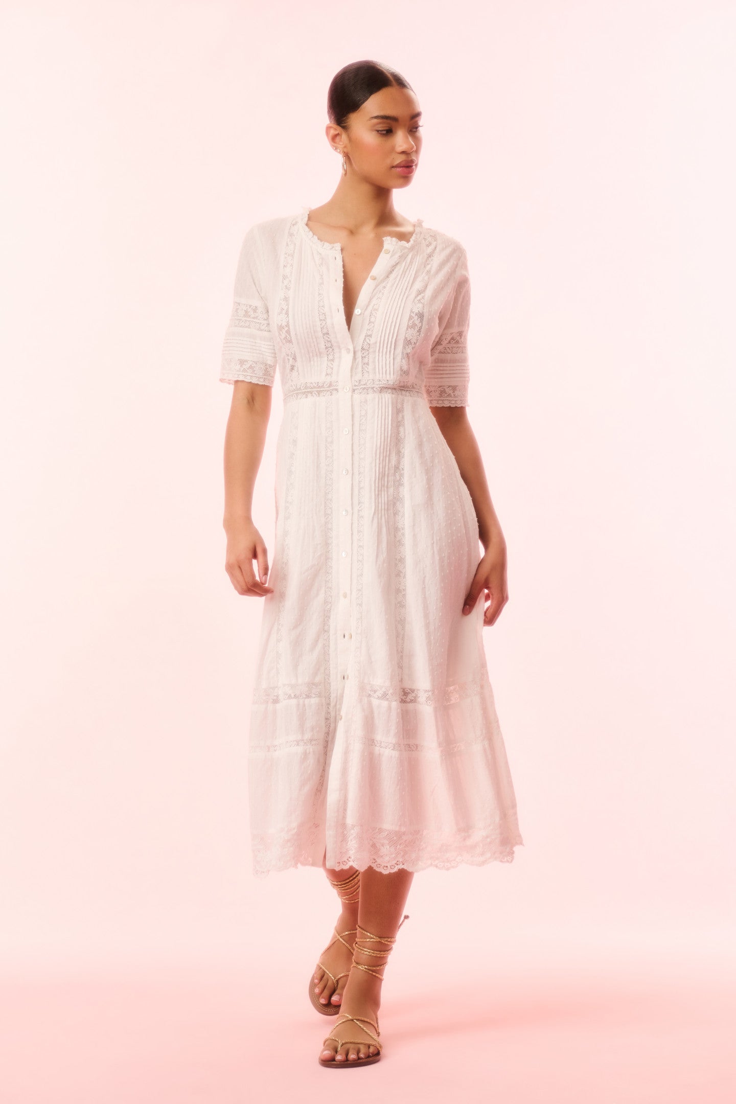 Francilla Cotton Midi Dress