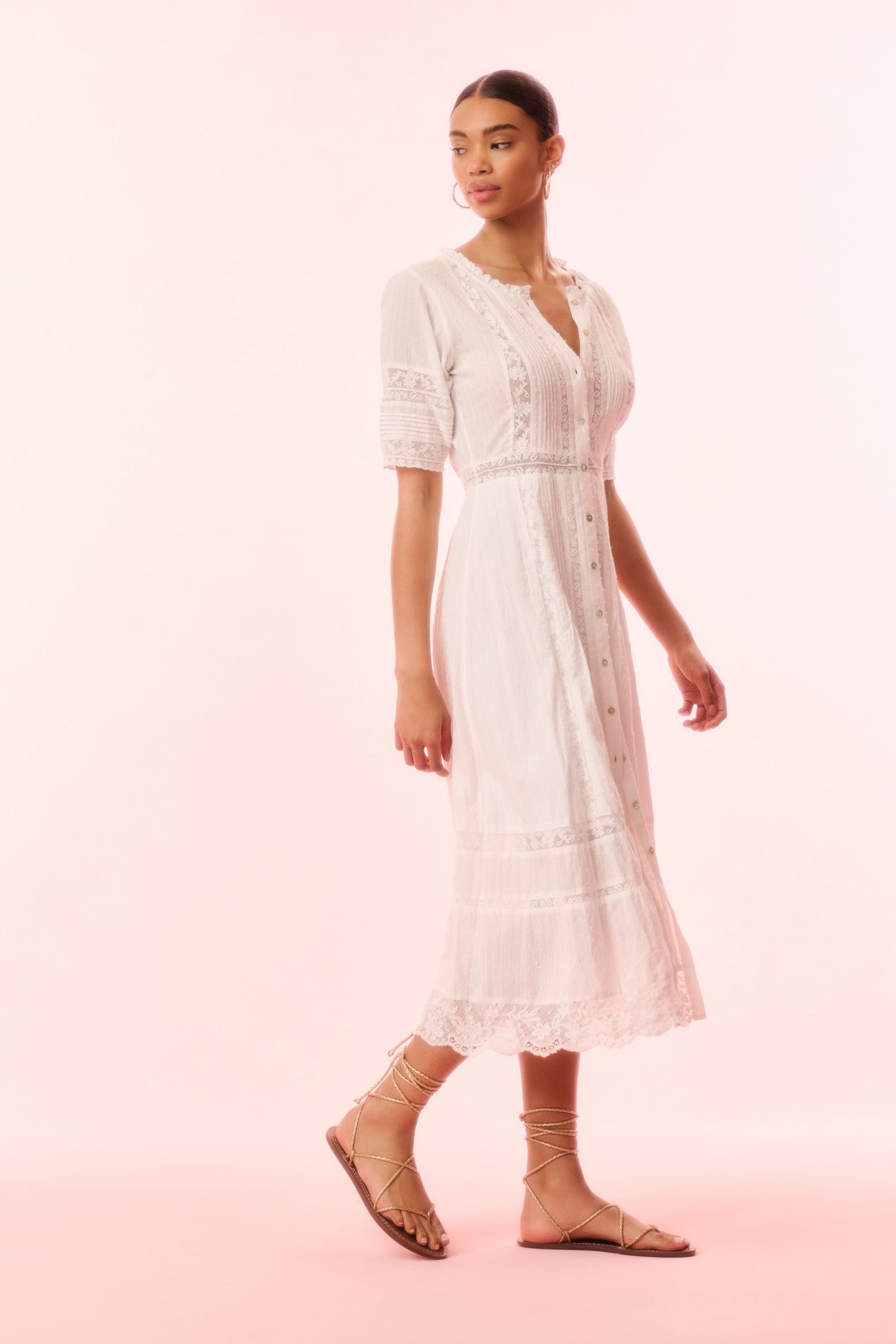 Francilla Cotton Midi Dress