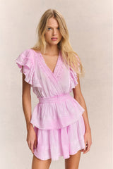 Gwen Mini Dress - PEONY PINK