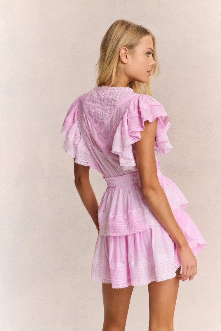 Gwen Mini Dress - PEONY PINK