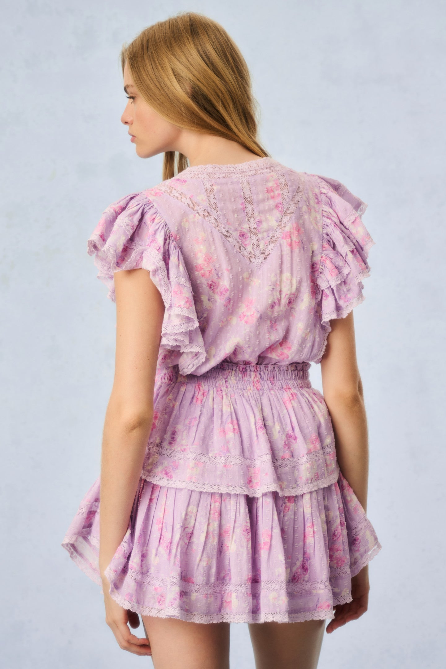 Gwen Heirloom Print Cotton Mini Dress