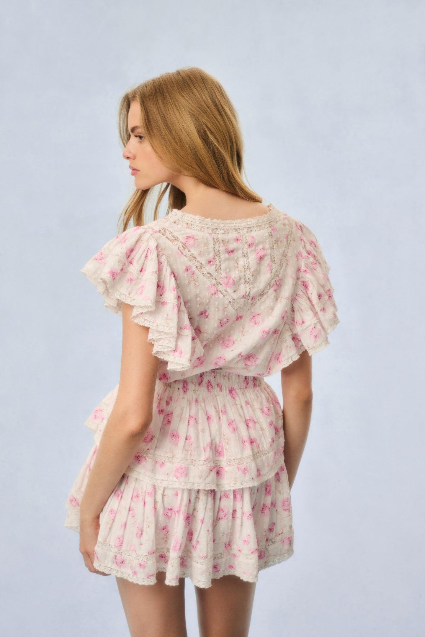 Gwen Heirloom Print Cotton Mini Dress