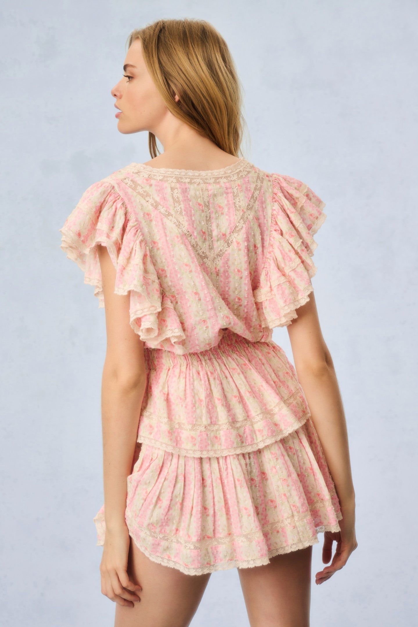 Gwen Heirloom Print Cotton Mini Dress