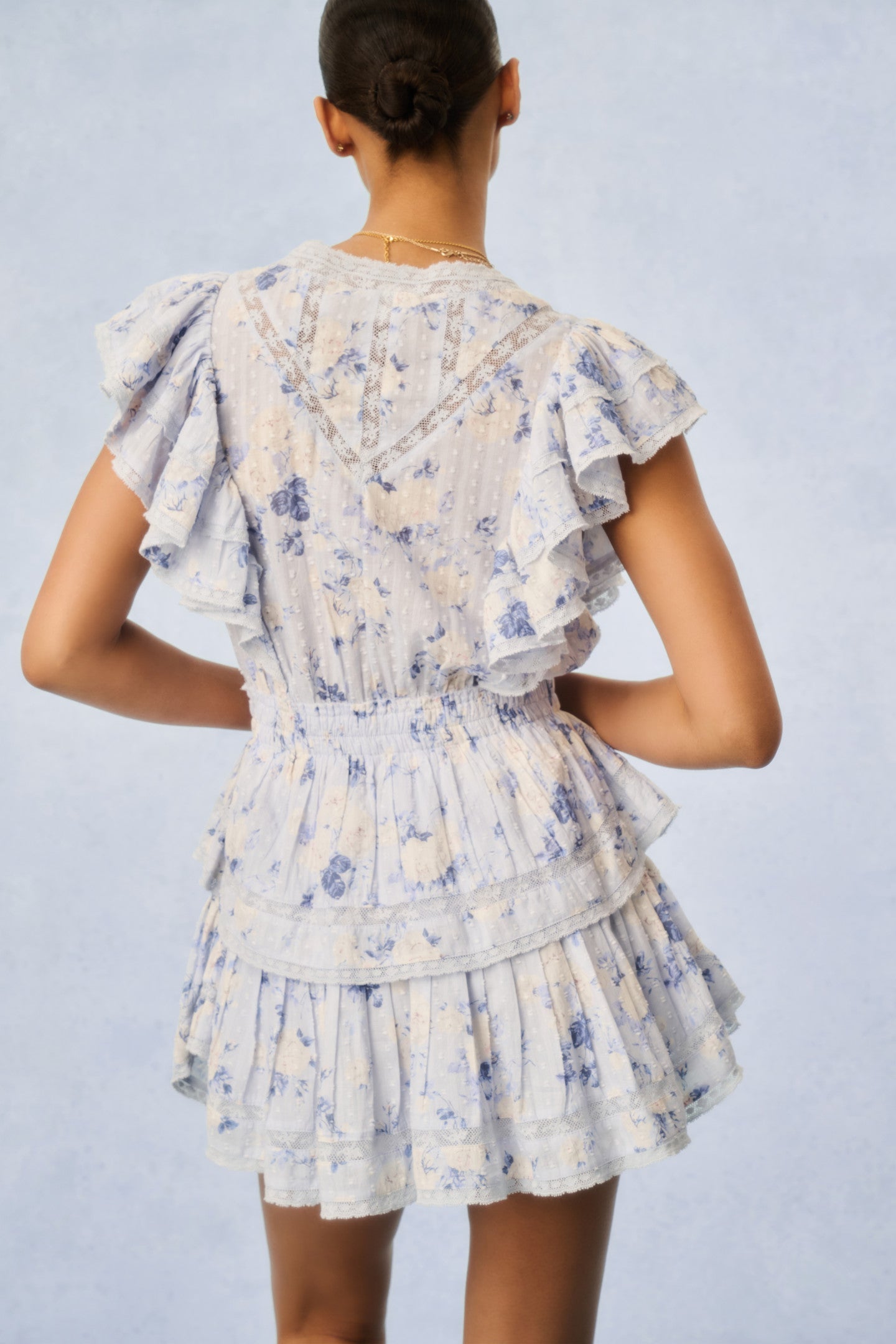 Gwen Heirloom Print Cotton Mini Dress