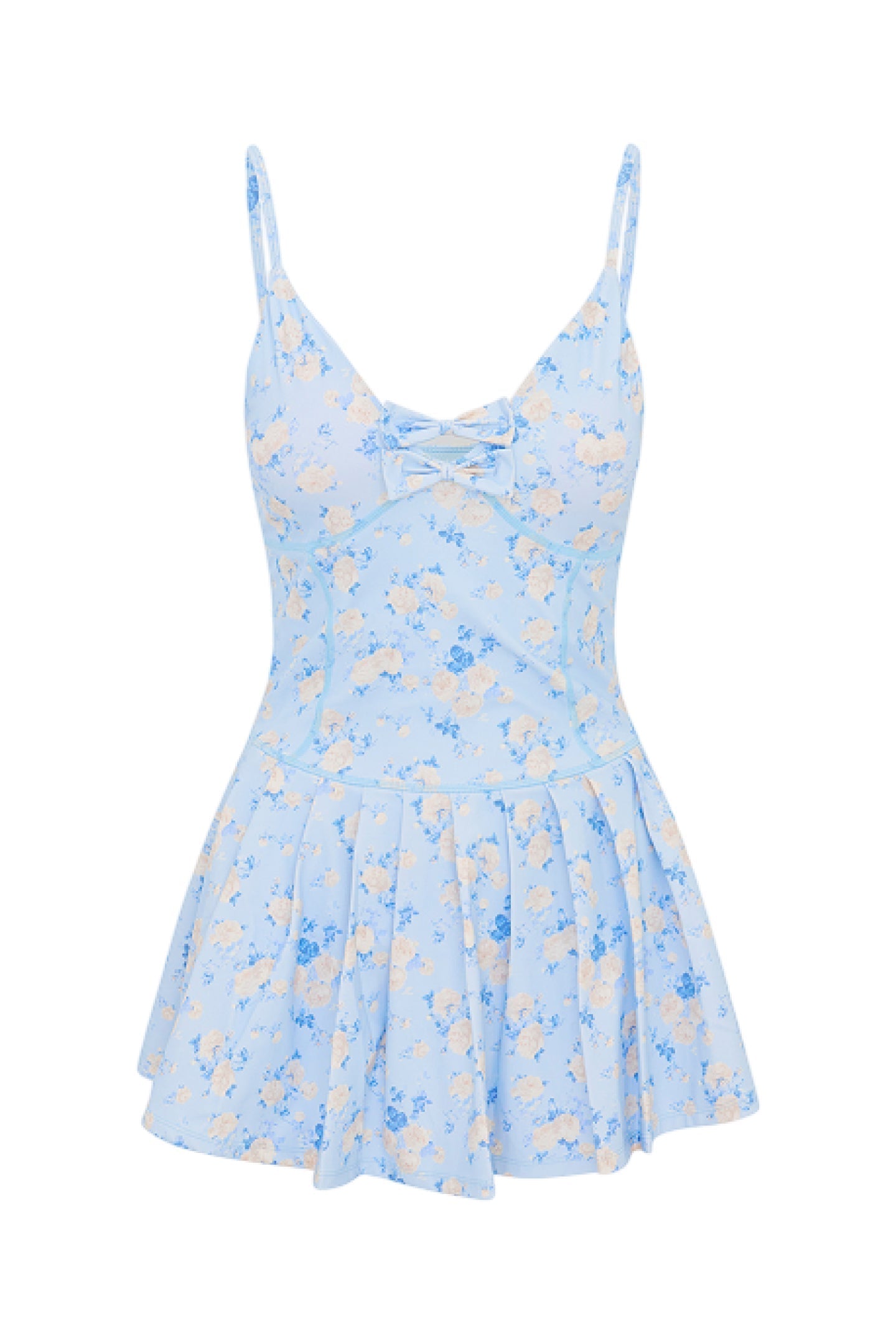 Hubert Floral Active Dress - WHISPER BLUE