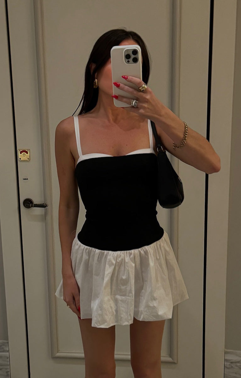 Tiffany Skort Dress ~ Black and White