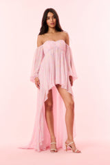 Kataline Floral High-Low Dress