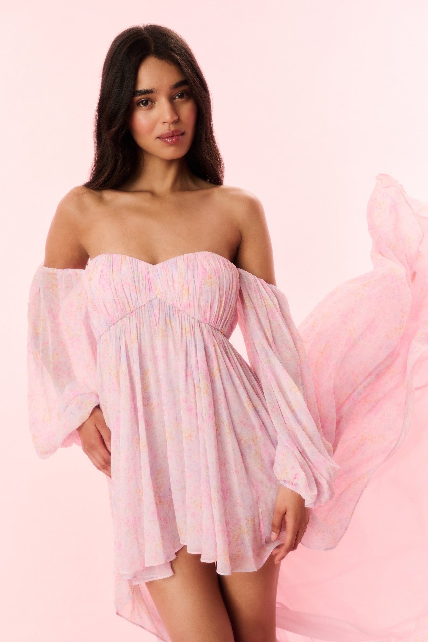 Kataline Floral High-Low Dress