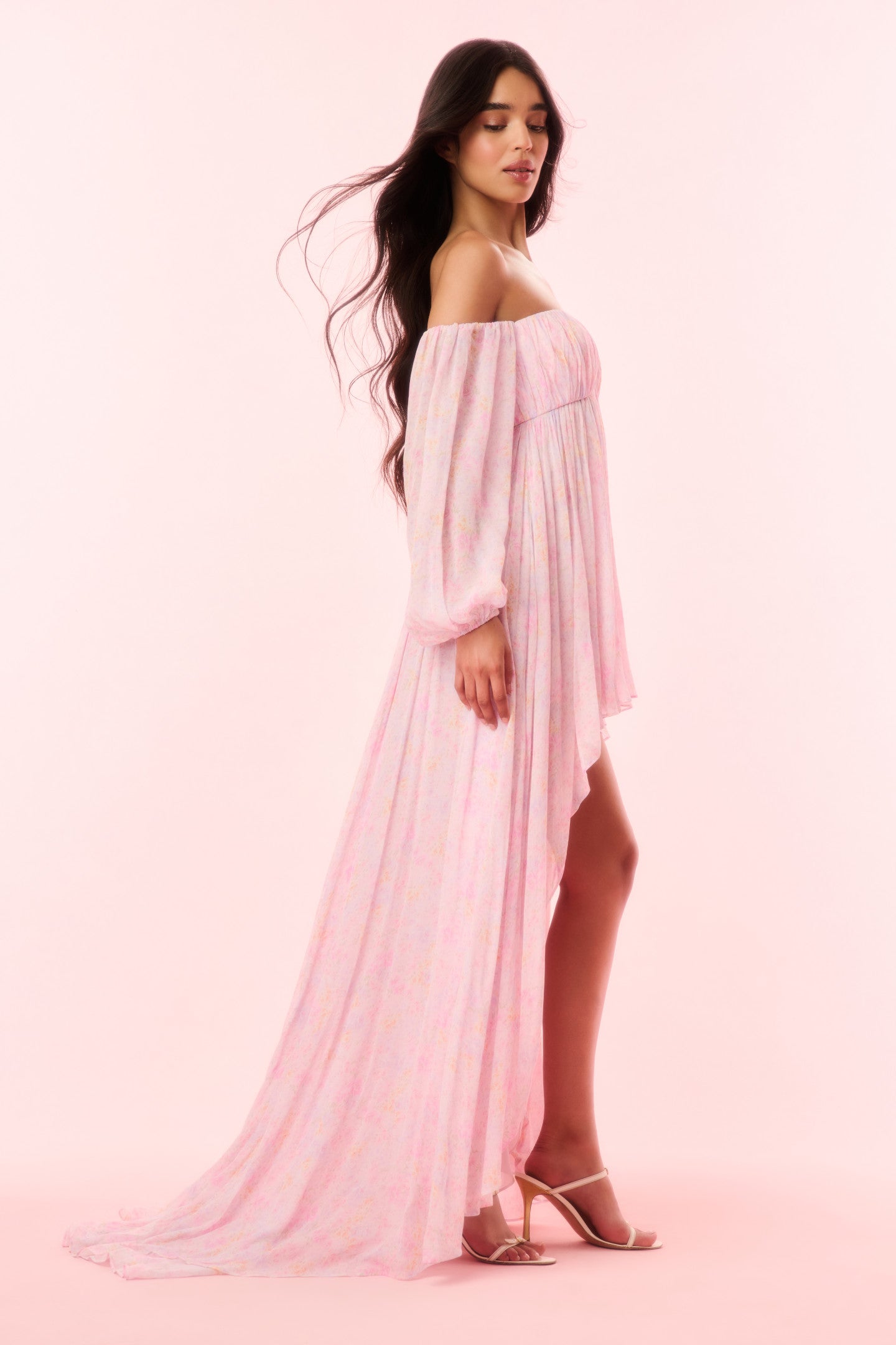 Kataline Floral High-Low Dress