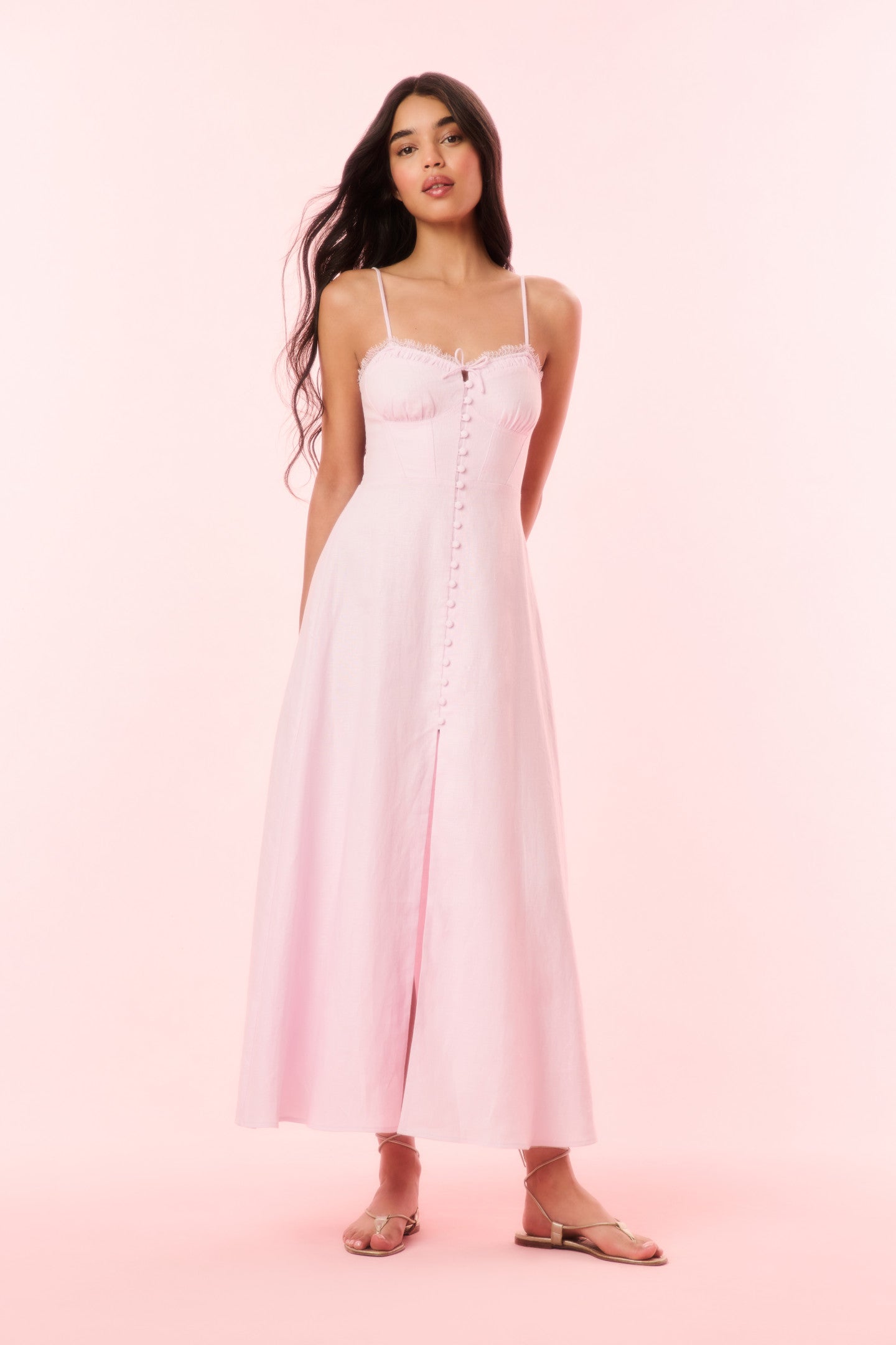 Linella Linen Maxi Dress