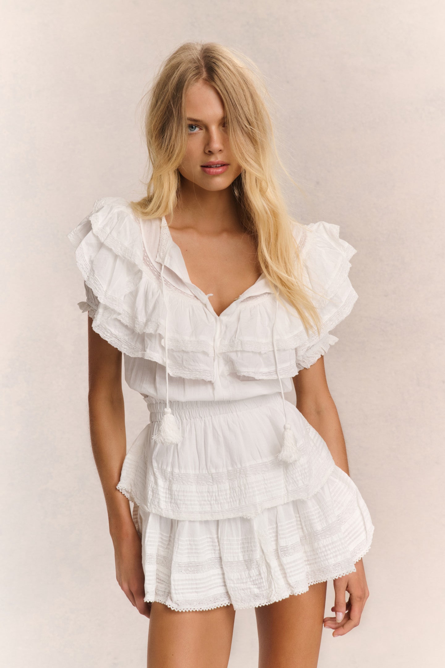 Liv Cotton Ruffled Heritage Dress