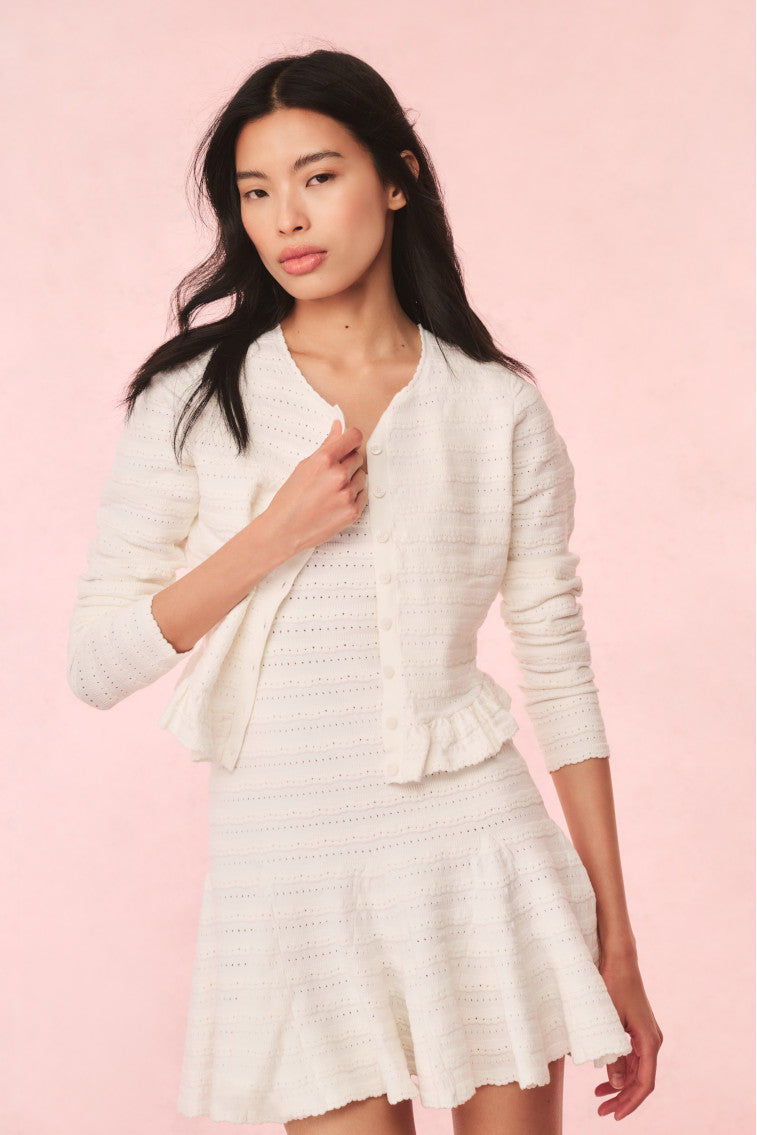 Maryanne Knit Mini Dress - IVORY