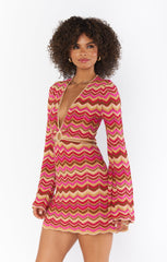 Carlo Cut Out Dress ~ Horizon Stripe Knit