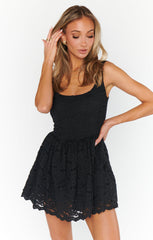 Ricci Skort Dress ~ Black Lace