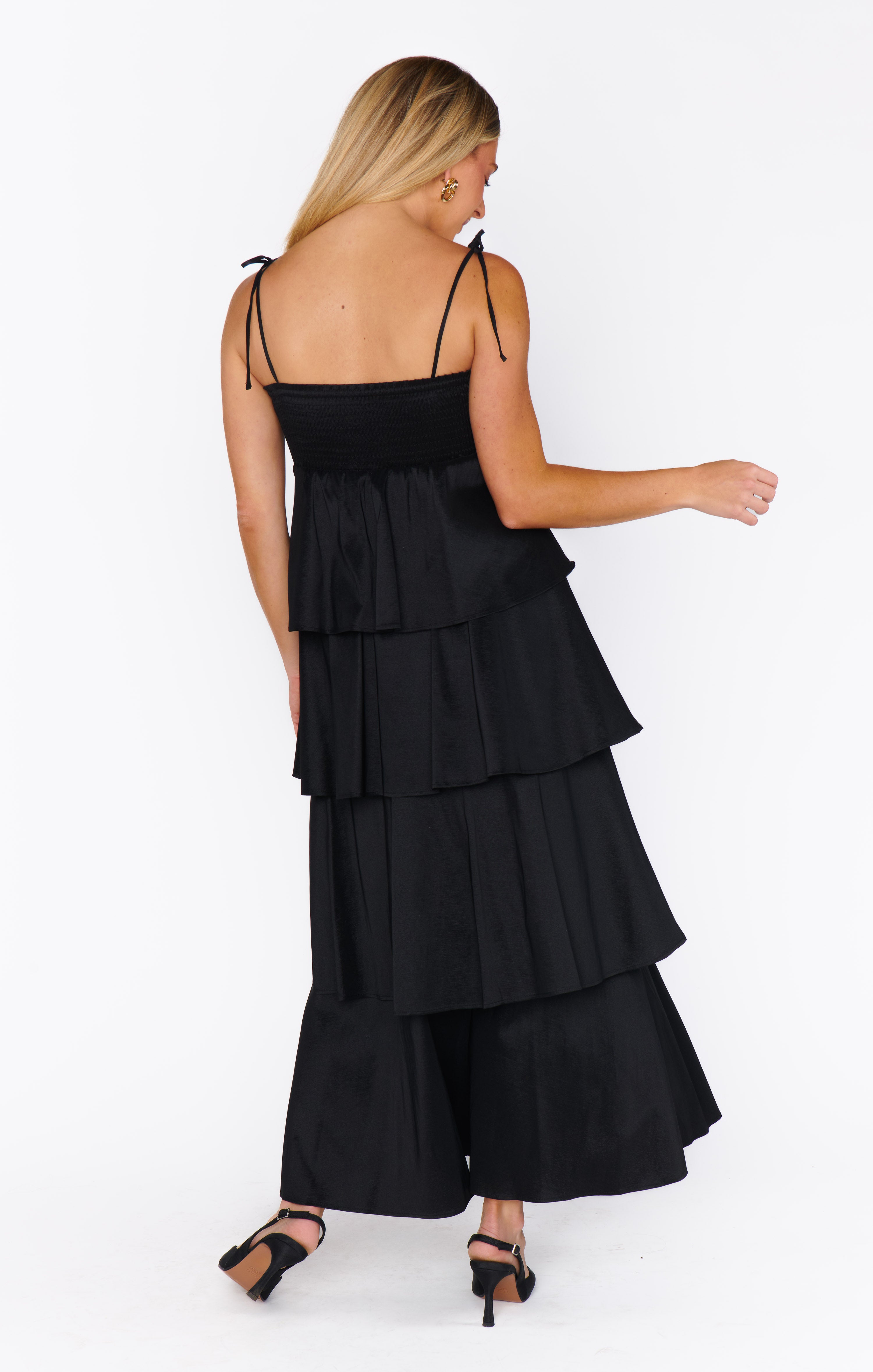 Meet Cute Dress ~ Black Taffeta