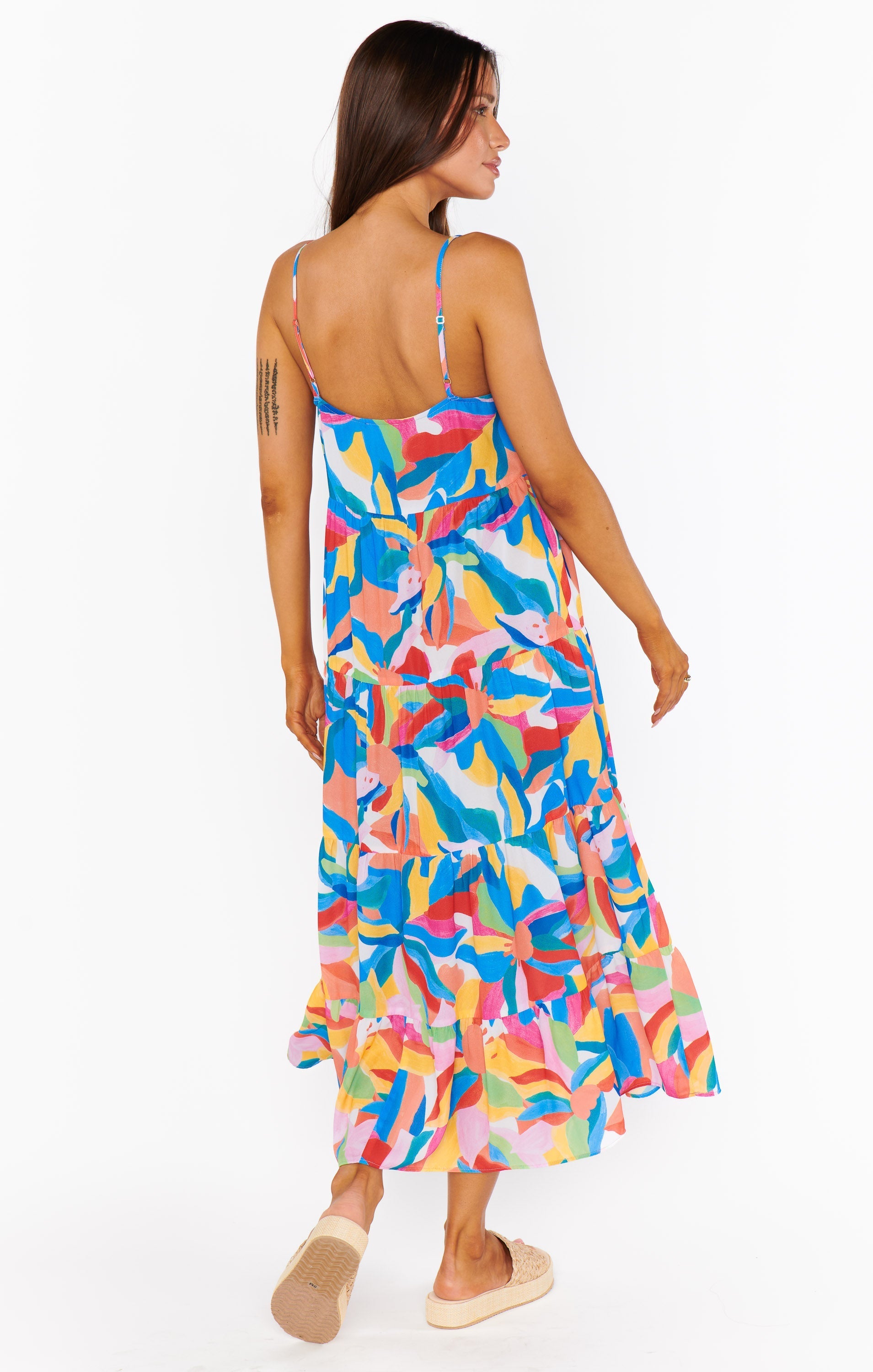 Caroline Maxi Dress ~ Rainbow Pop