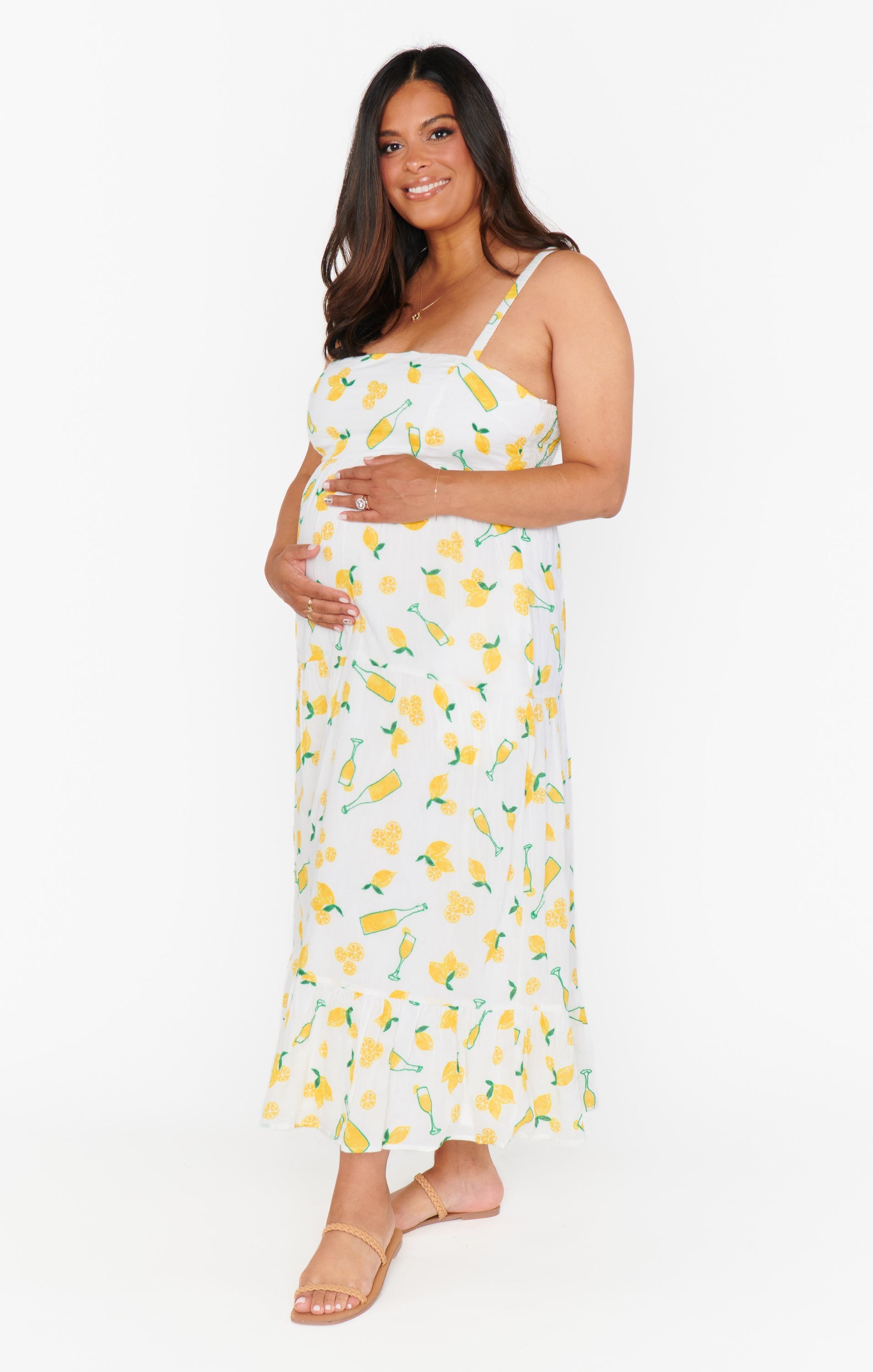 Summer Fling Midi Dress ~ Limoncello Embroidery