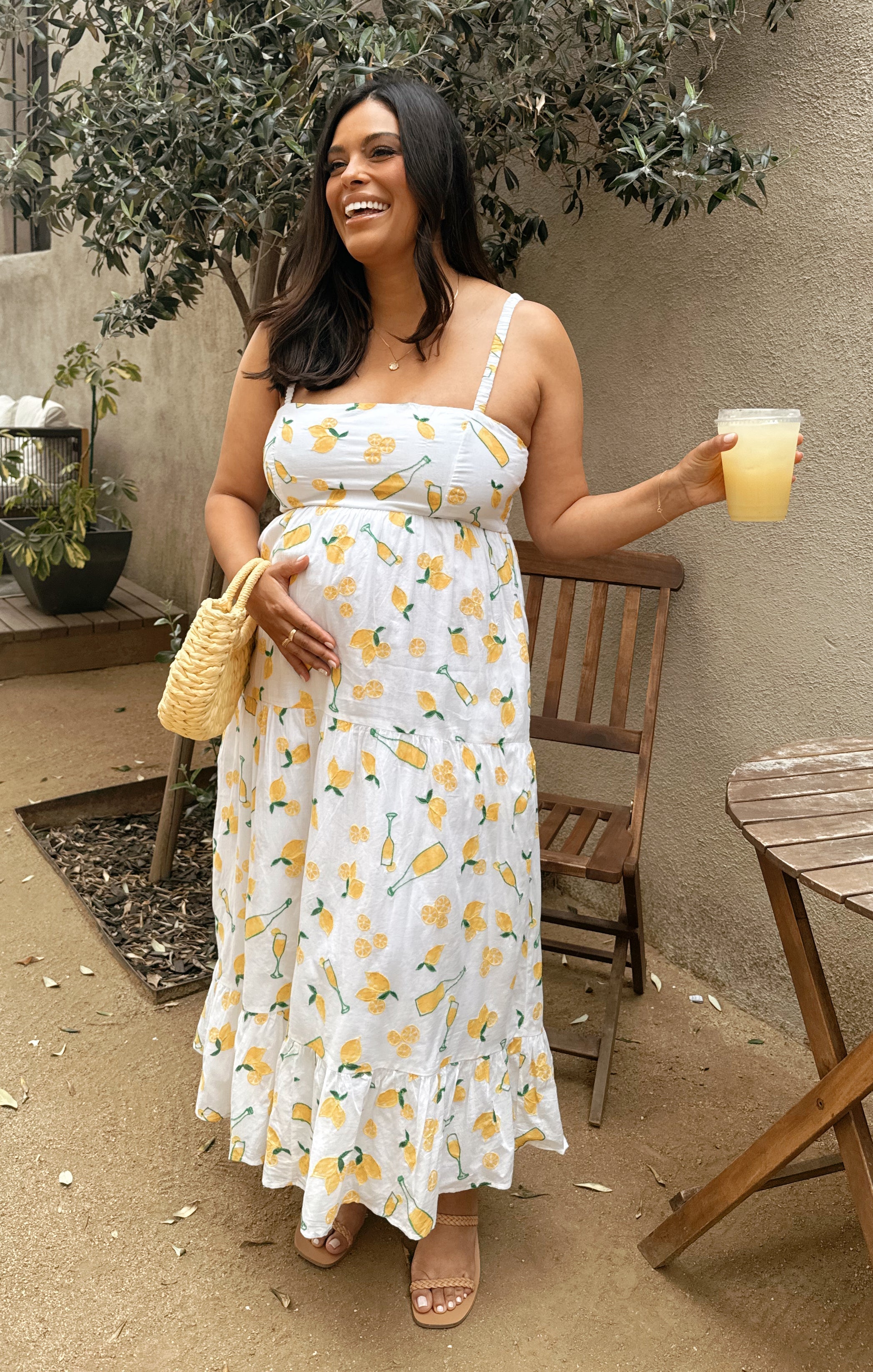 Summer Fling Midi Dress ~ Limoncello Embroidery