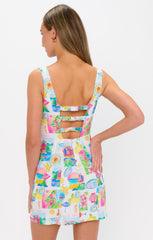 Steph Mini Dress ~ Amalfi Coast Linen