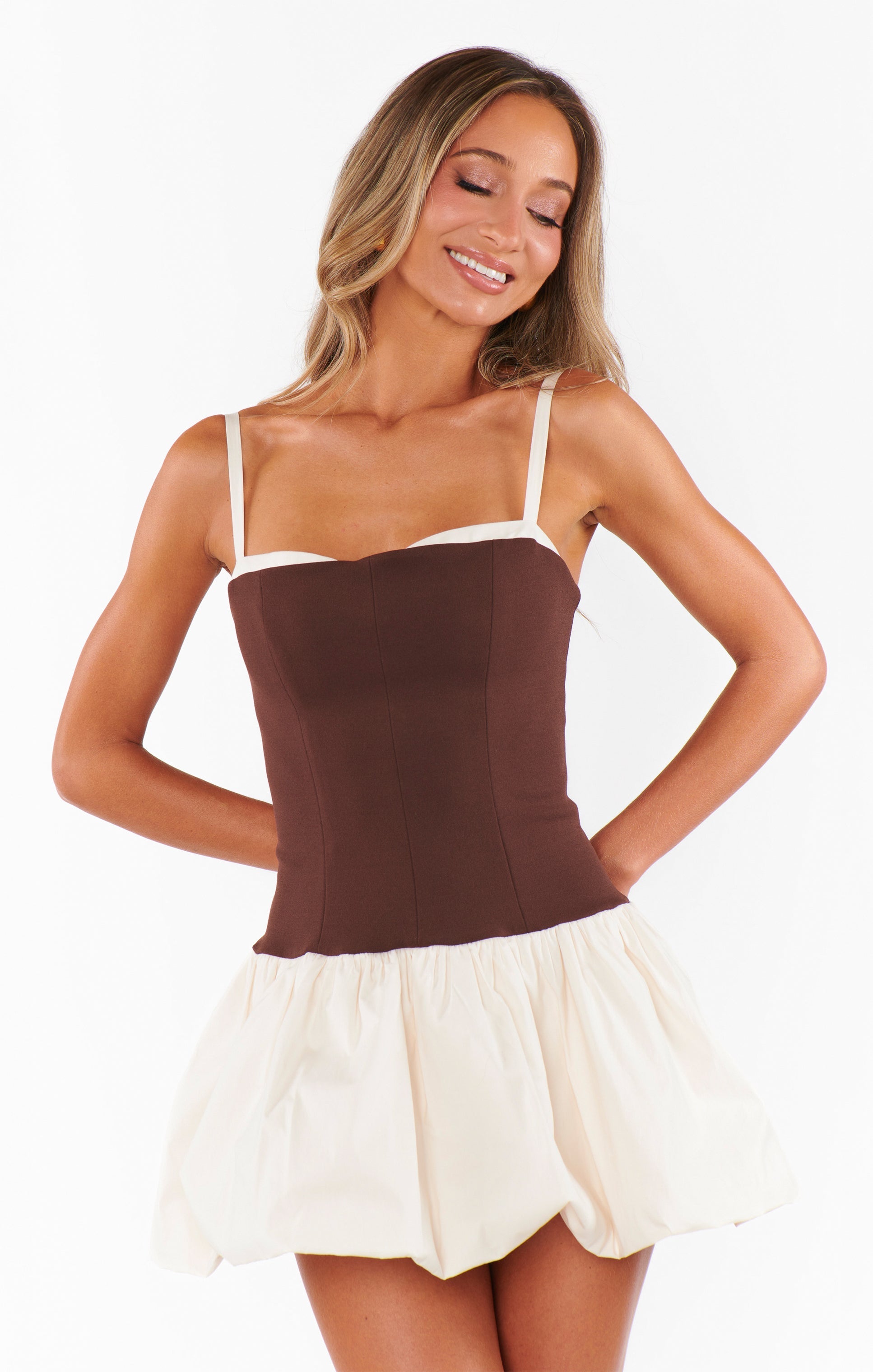 Tiffany Skort Dress ~ Chocolate and Cream