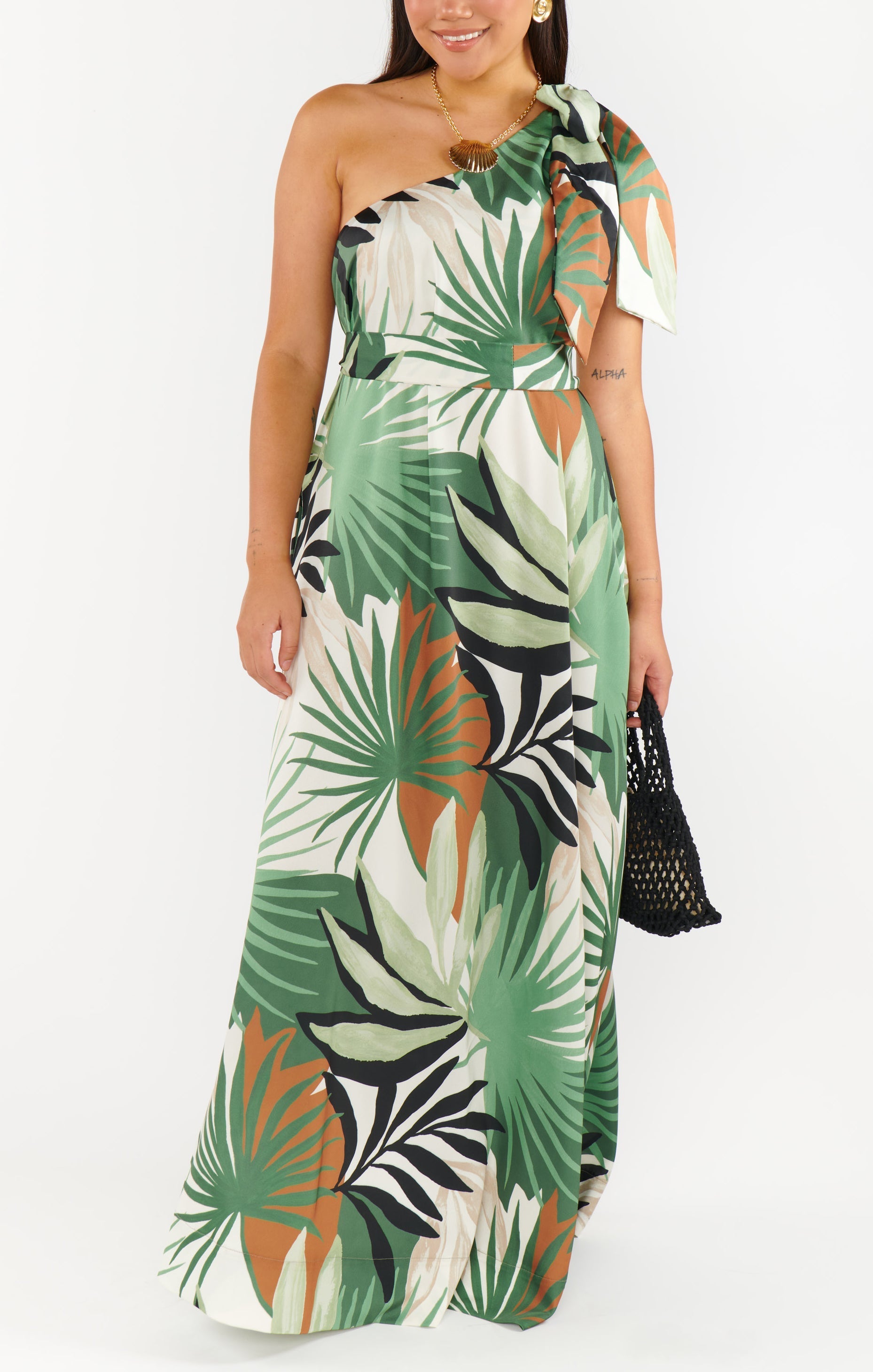 Jackie Maxi Dress ~ Caribbean Palms