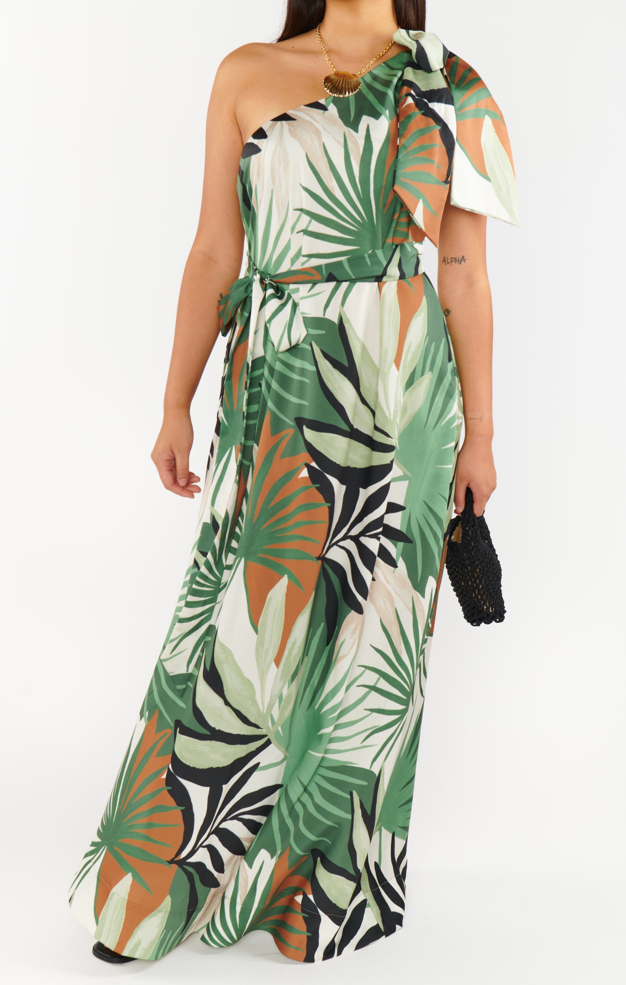Jackie Maxi Dress ~ Caribbean Palms