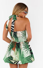 Piper Skort Dress ~ Caribbean Palms