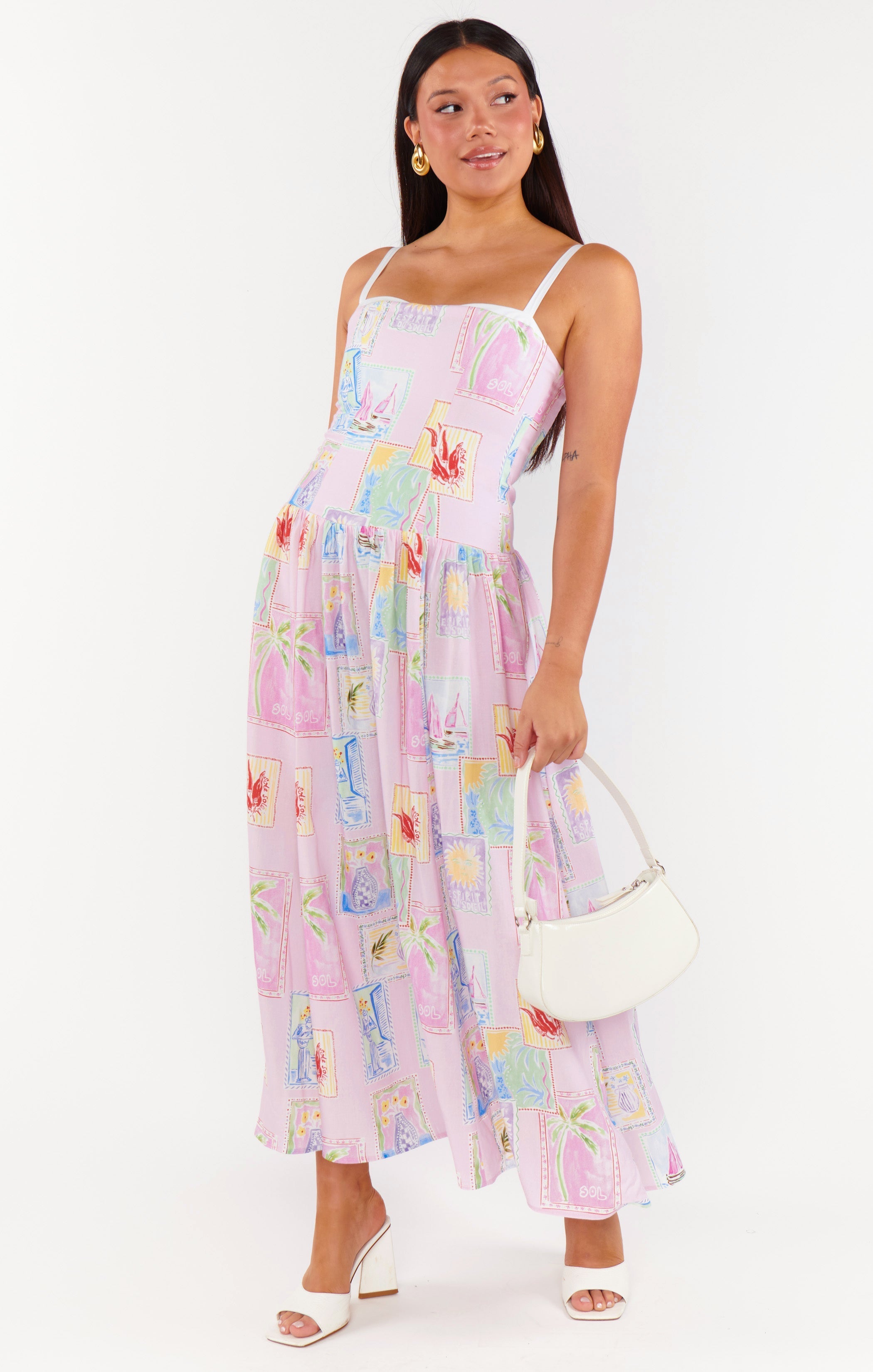 Hepburn Midi Dress ~ Summer Soleil Linen