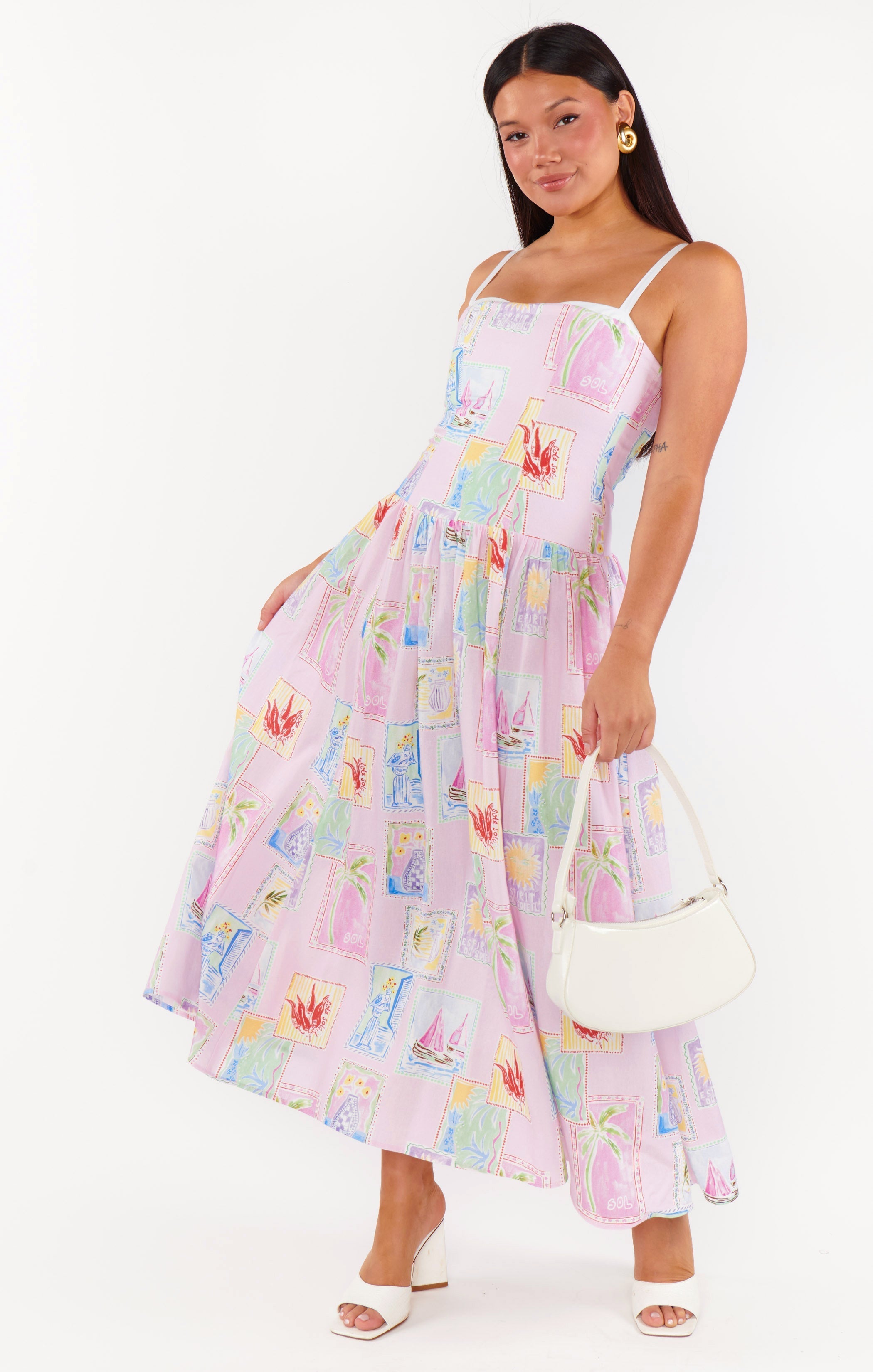 Hepburn Midi Dress ~ Summer Soleil Linen