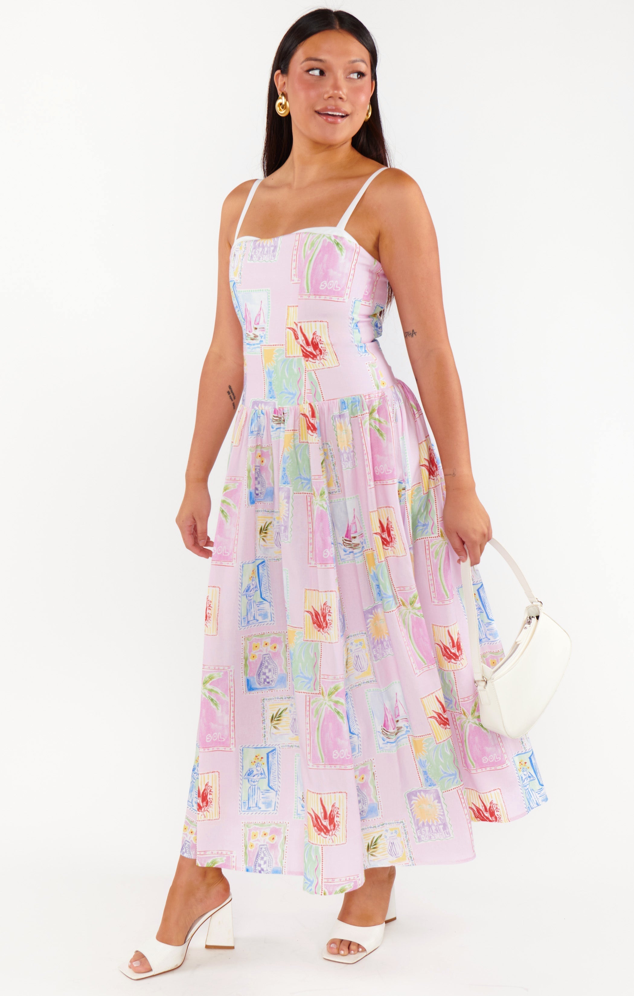 Hepburn Midi Dress ~ Summer Soleil Linen