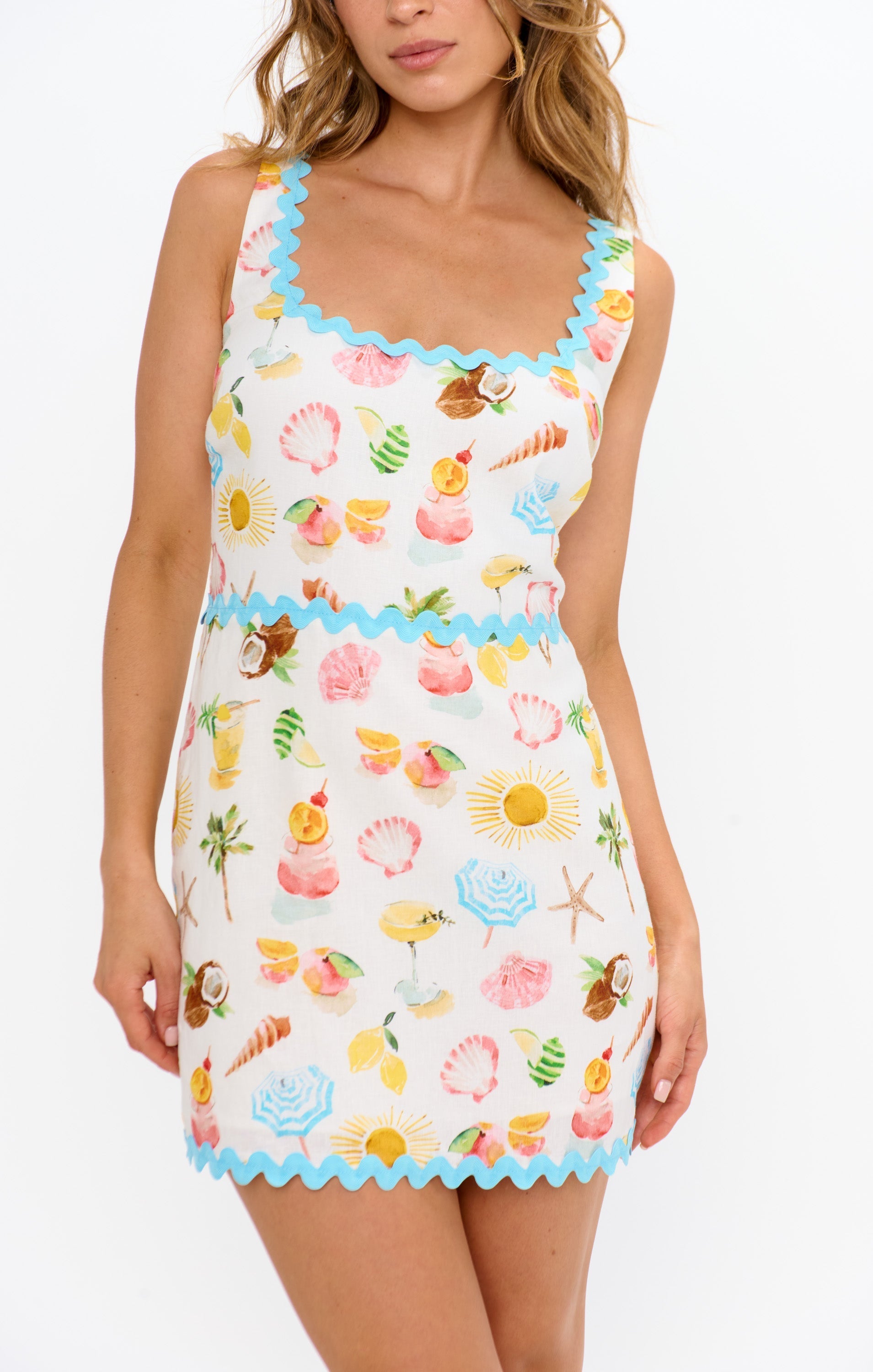 Oasis Mini Dress ~ Seaside Treasures Scallop