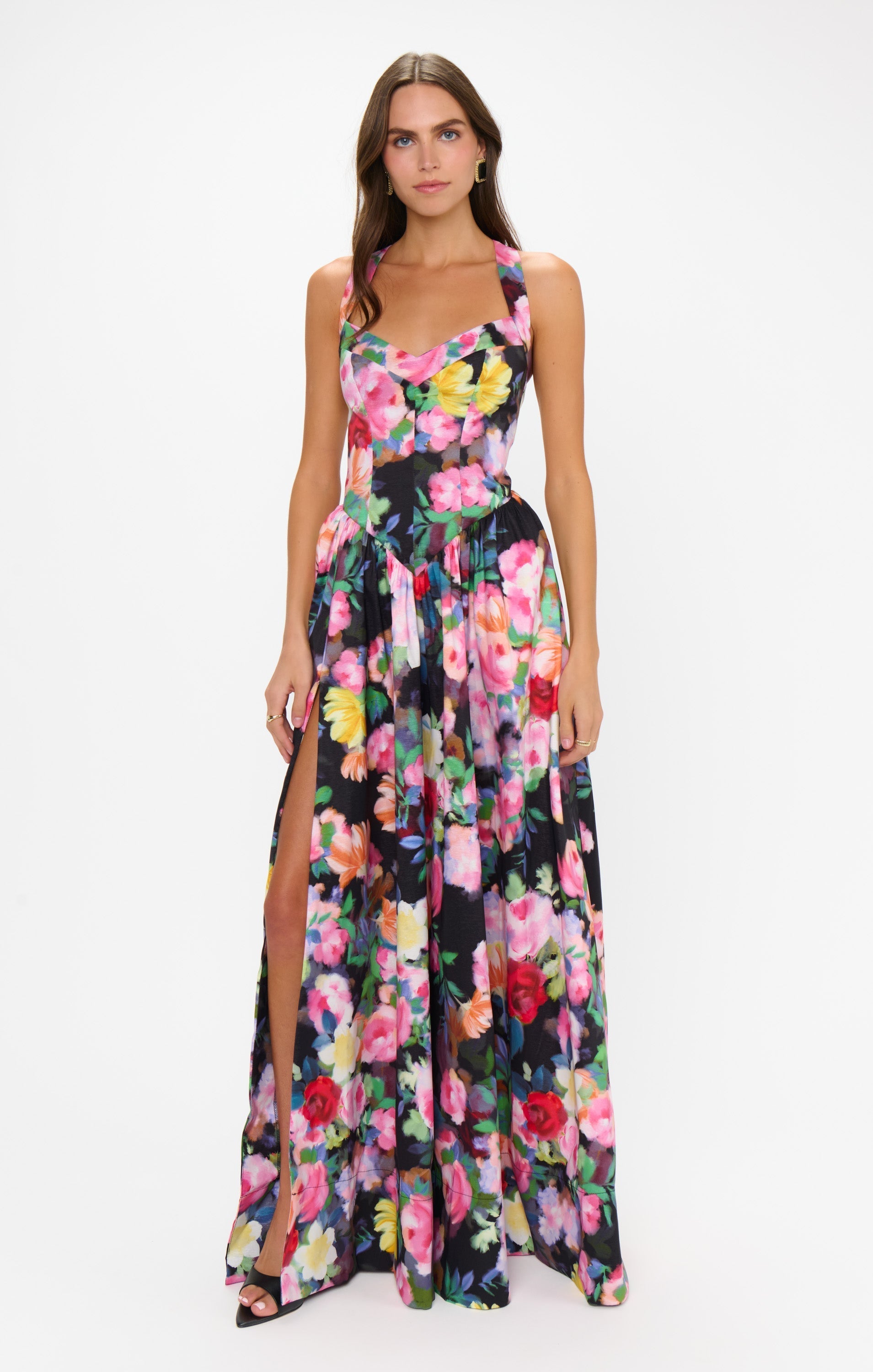 Abigail Maxi Dress ~ Moonlit Garden Gala Taffeta