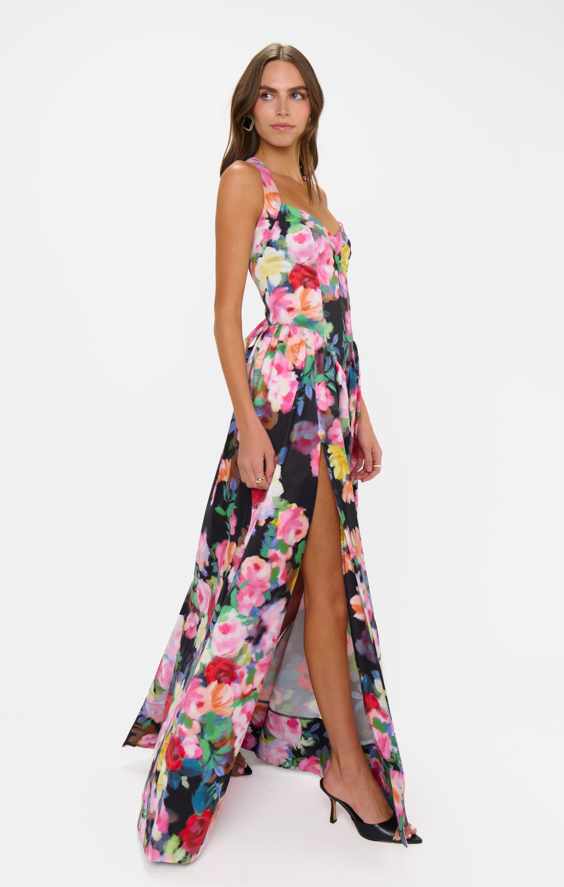 Abigail Maxi Dress ~ Moonlit Garden Gala Taffeta